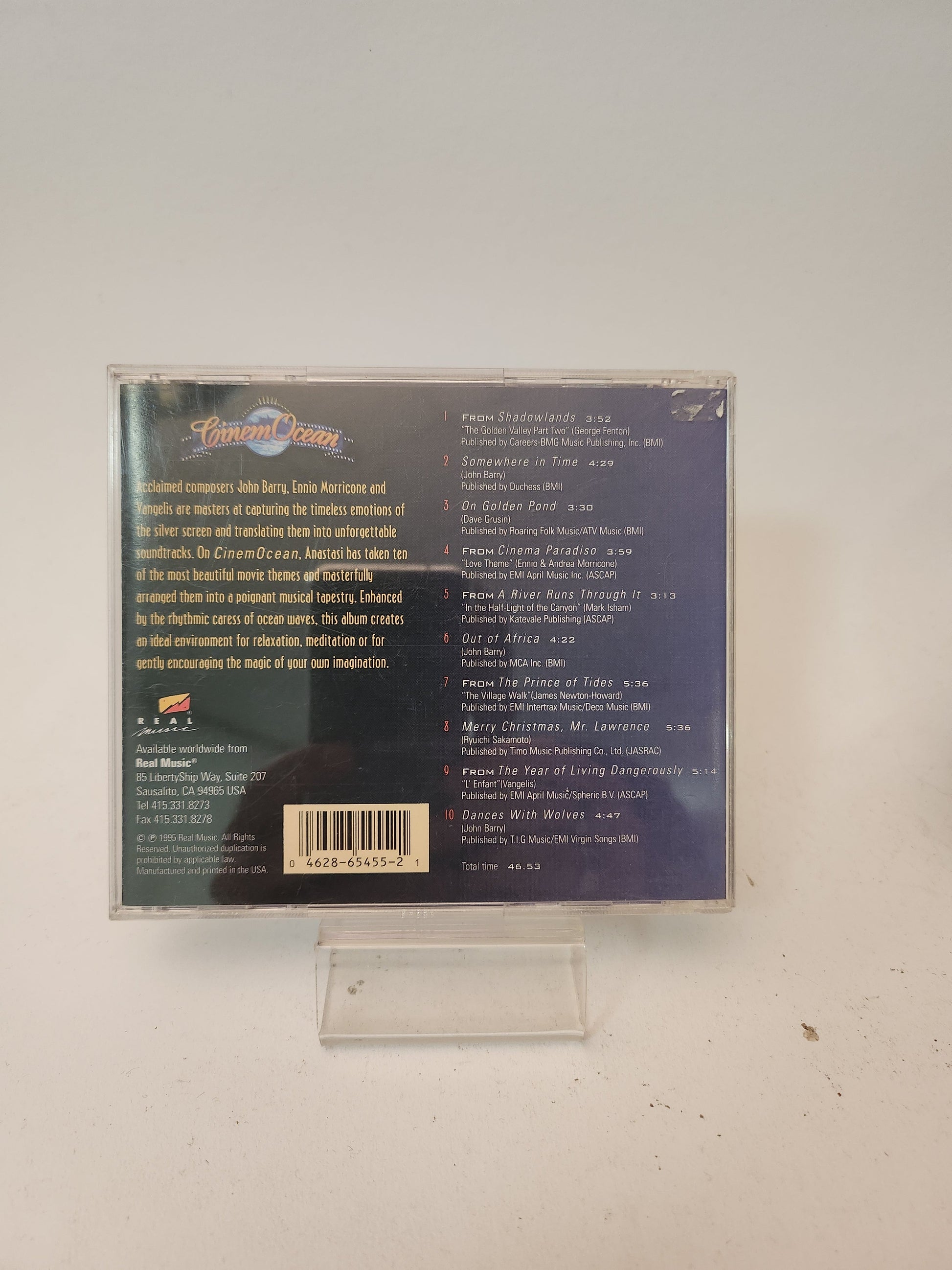 CinemOcean: Romantic Movie Themes with Soothing Ocean Sounds CD - Cd