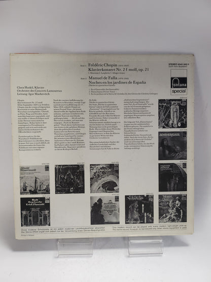 Clara Haskil: Chopin Klavierkonzert Nr 2 LP Vinyl - Lp Vinyl