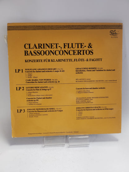 Clarinet- Flute- Bassoonconcertos 3LP Vinyl - Lp Vinyl