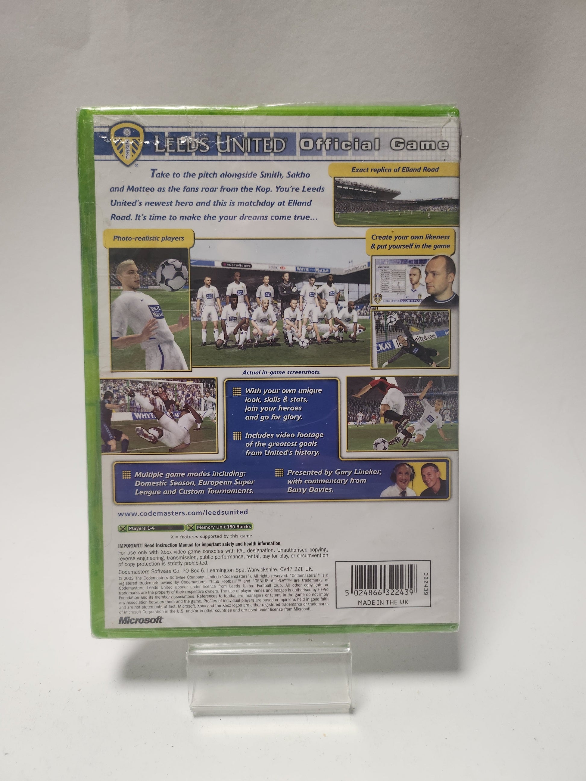 Club Football: Leeds United (Sealed) Xbox Original - Xbox original games