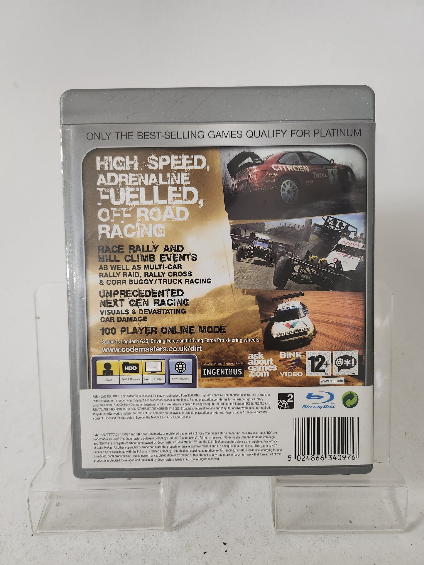 Colin McRae Dirt Platinum Playstation 3 - playstation 3 Games