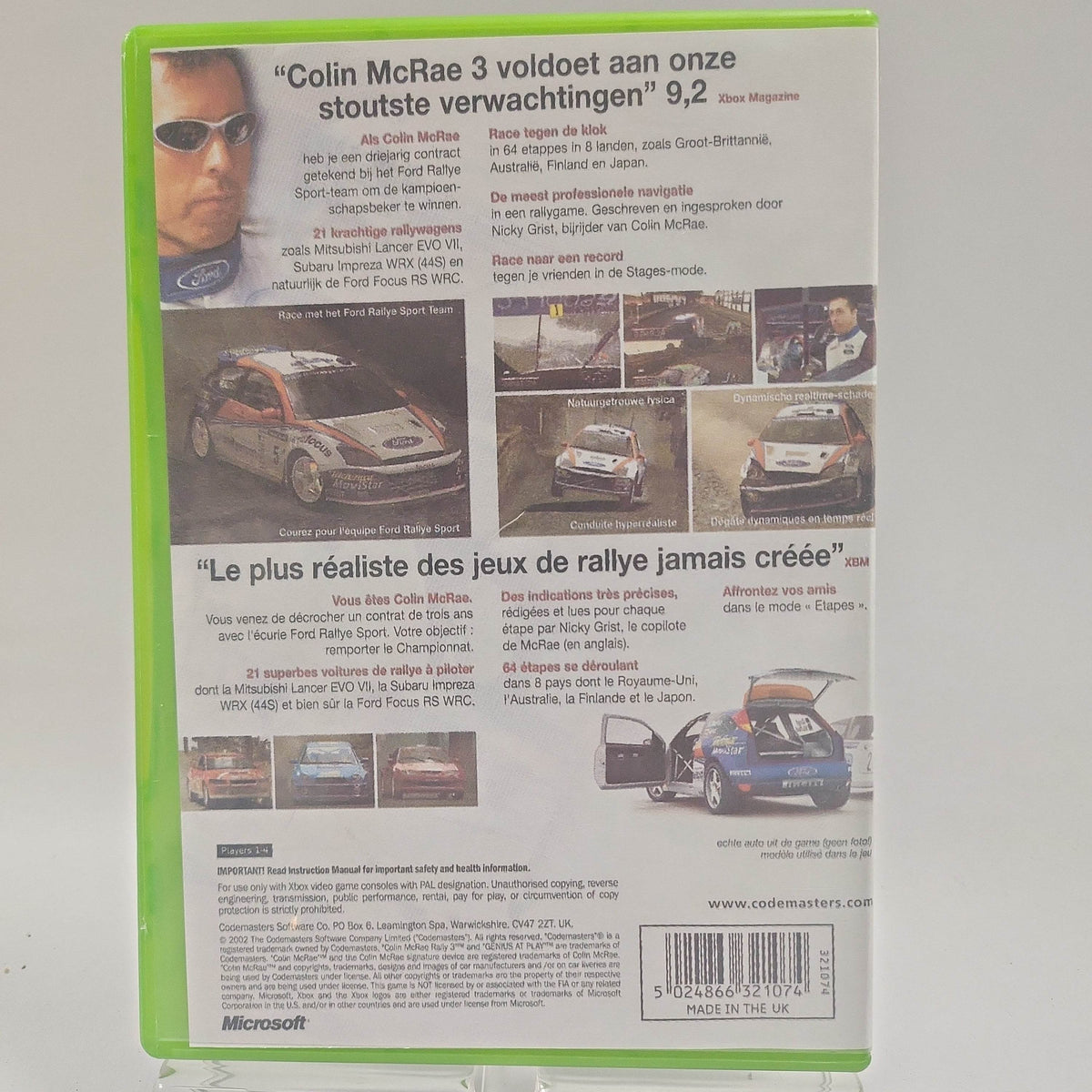 Colin McRae Rally 3 (Copy Cover) Xbox Original - Feniks Gameshop