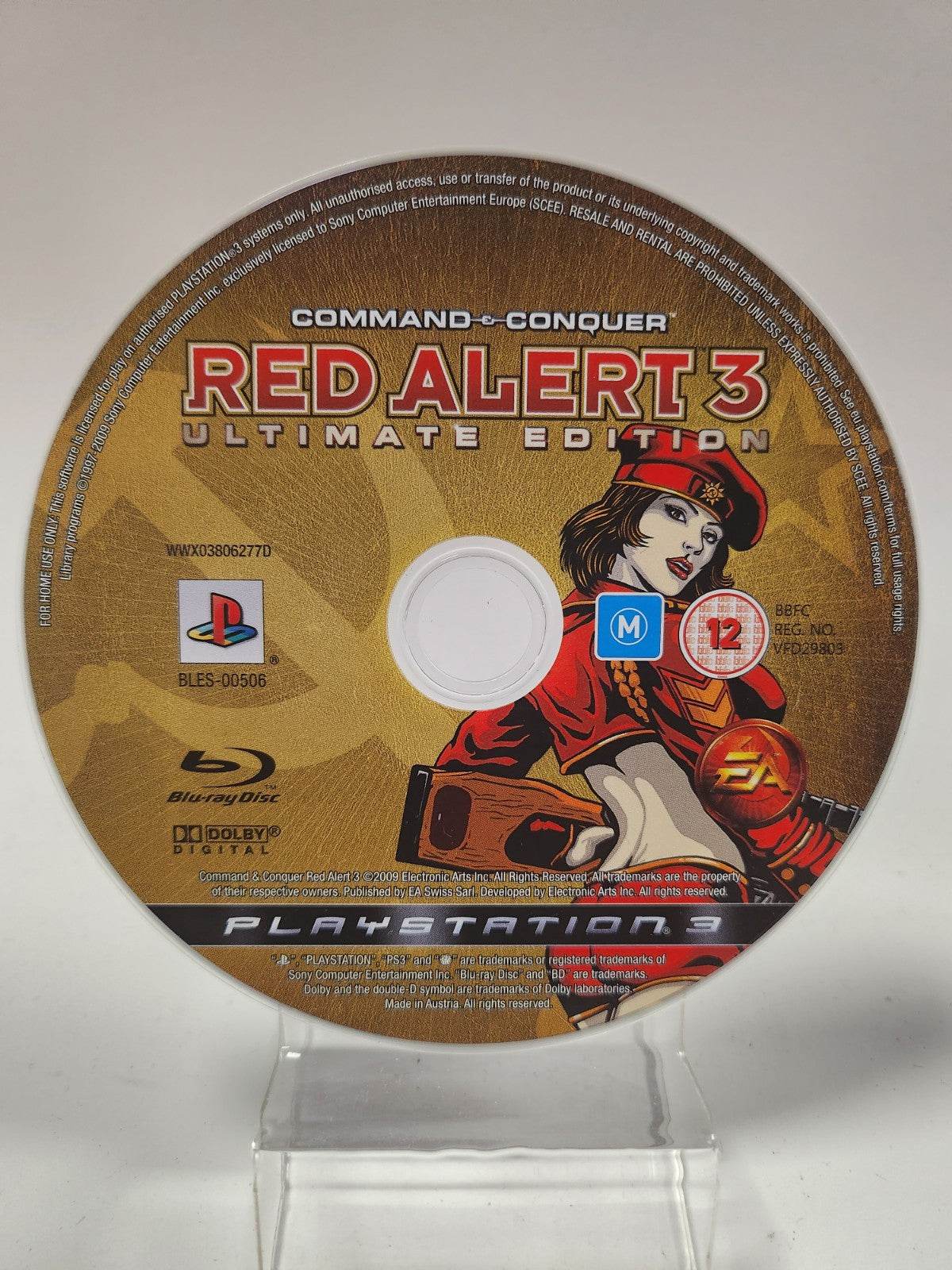 Command & Conquer Red Alert 3 Ultimate (Disc Only) Playstation 3 ...