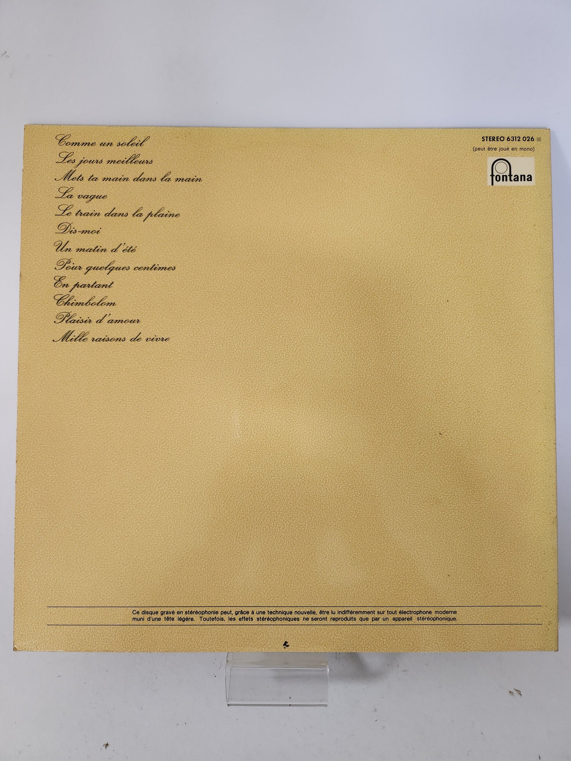 Comme un Soliel: Nana Mouskouri LP Vinyl - Lp Vinyl