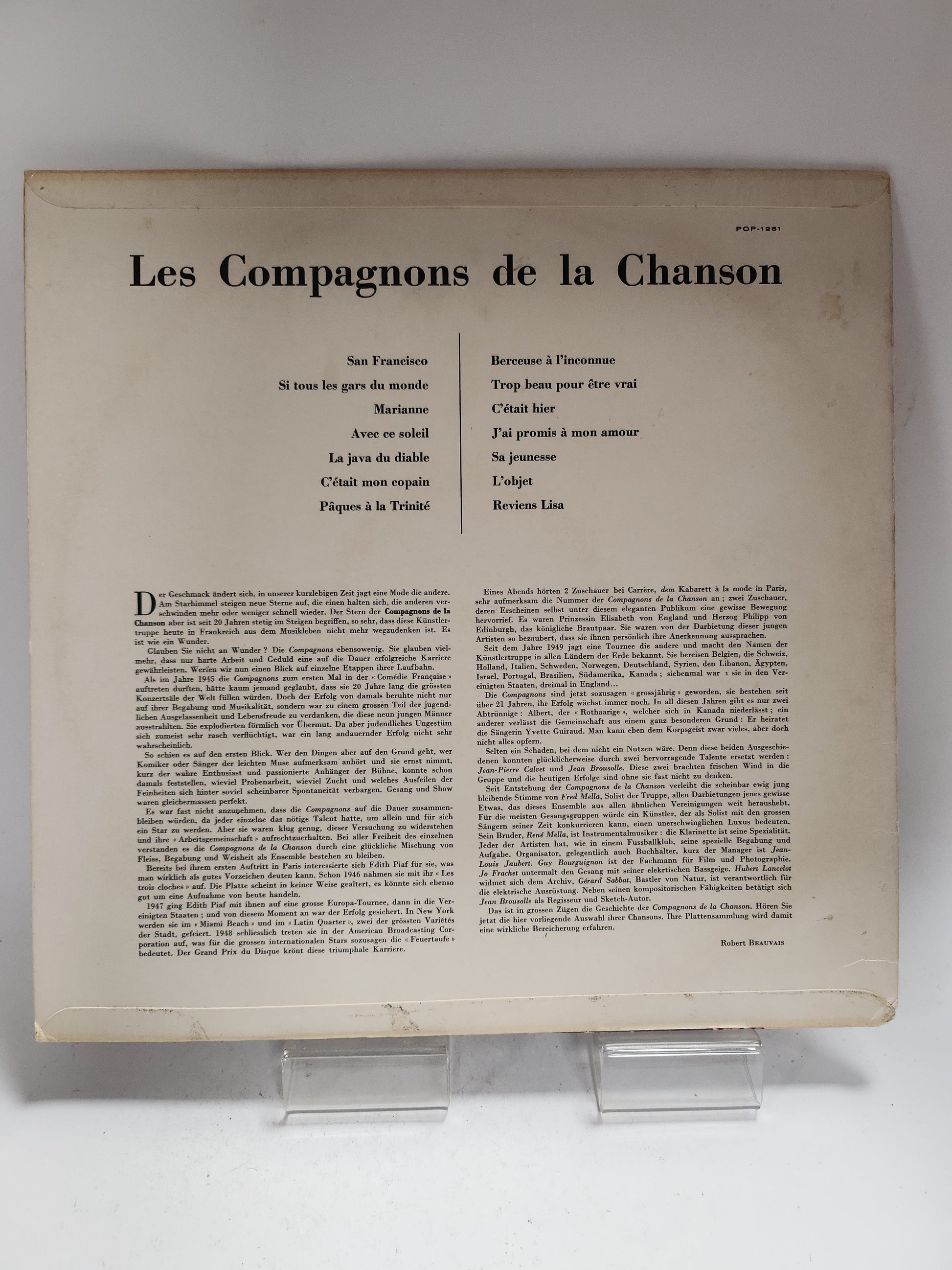 Compagnons de la Chanson LP Vinyl - Lp Vinyl