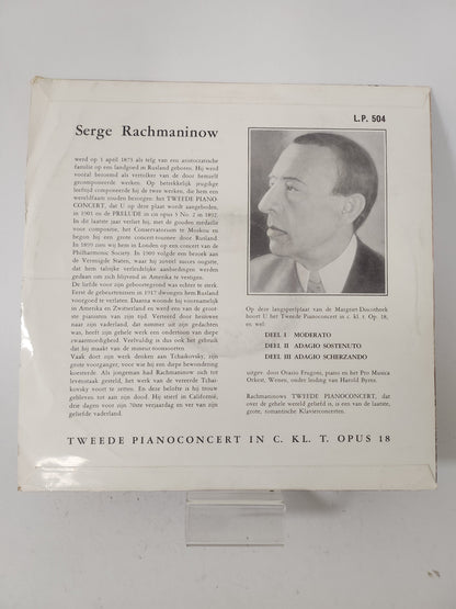 Concert voor Piano en Orkest No 2 in C. Kl. T. Opus 18 LP Vinyl - Lp Vinyl