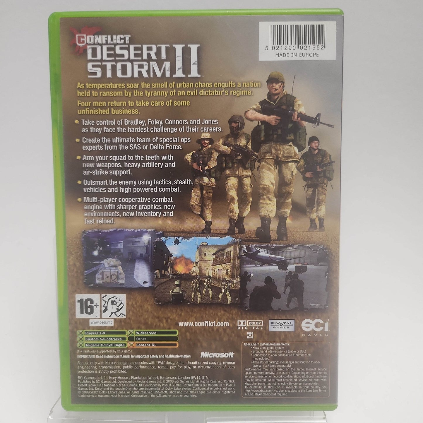 Conflict Desert Storm II Back to Baghdad Xbox Original - Feniks Gameshop