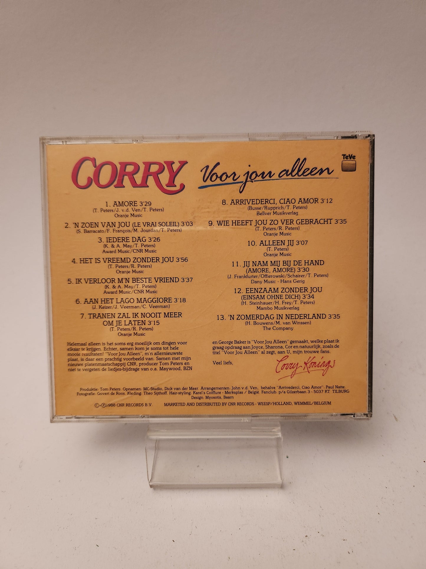 Corry: Voor Jou Alleen CD - Cd