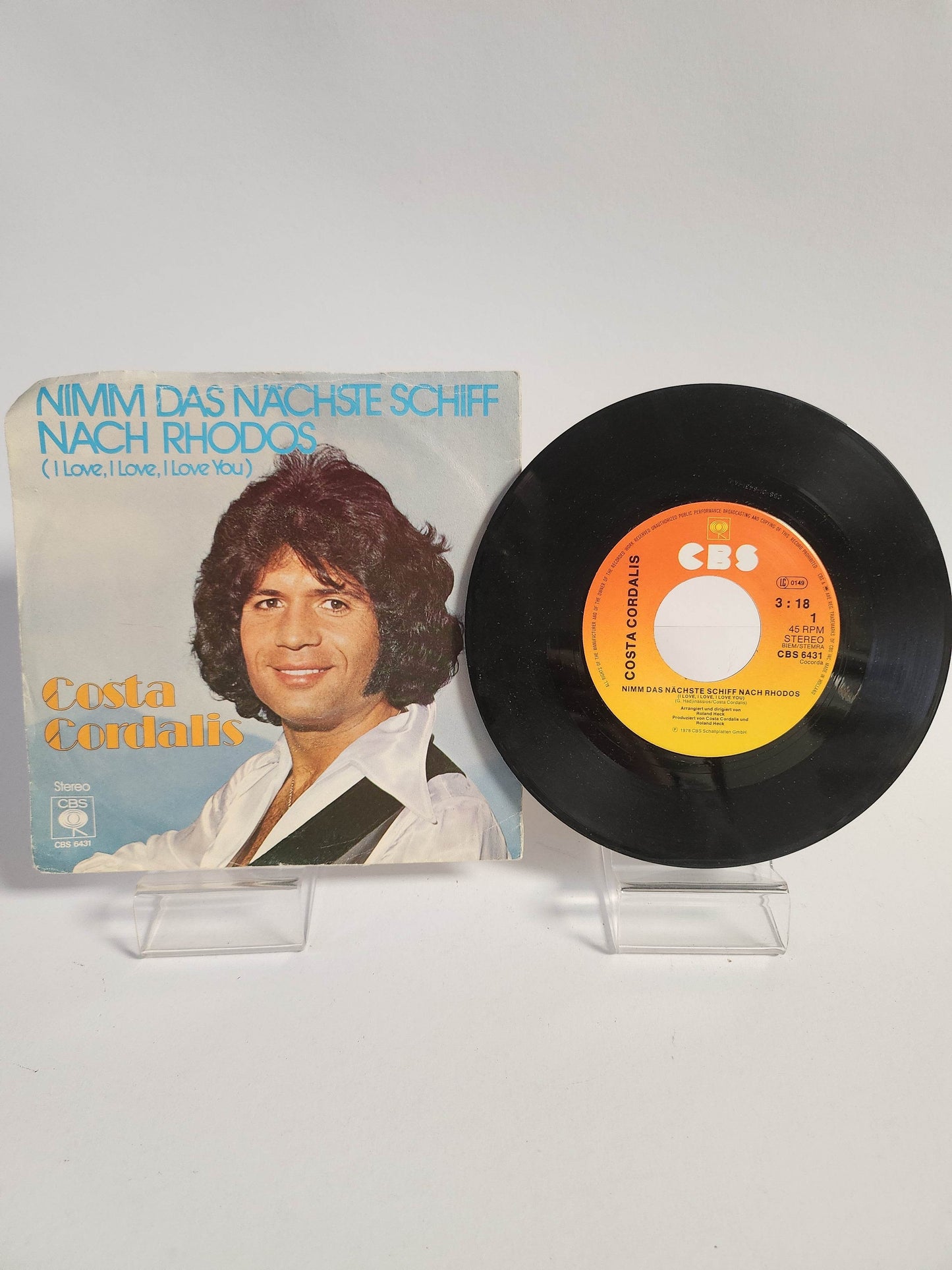 Costa Cordalis: Nach Rhodos Single Vinyl - Feniks Gameshop