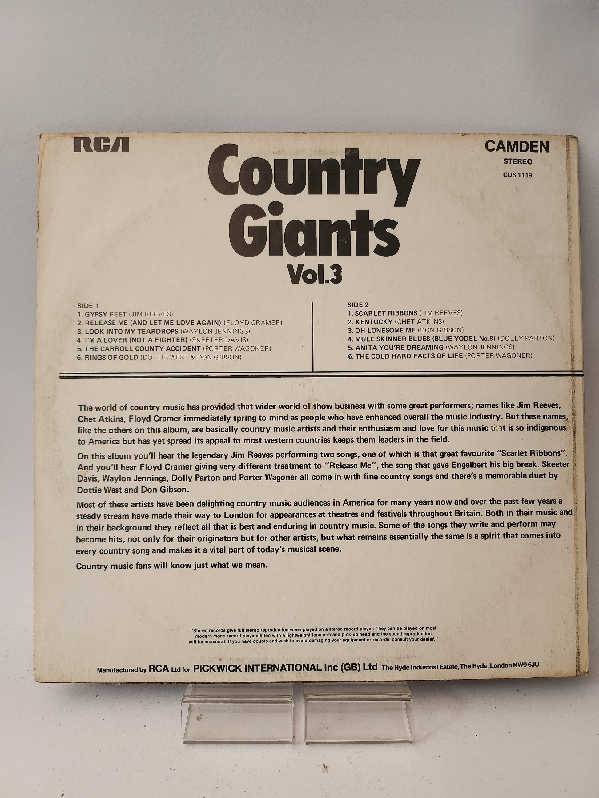 Country Giants Vol 3 LP Vinyl - Lp Vinyl