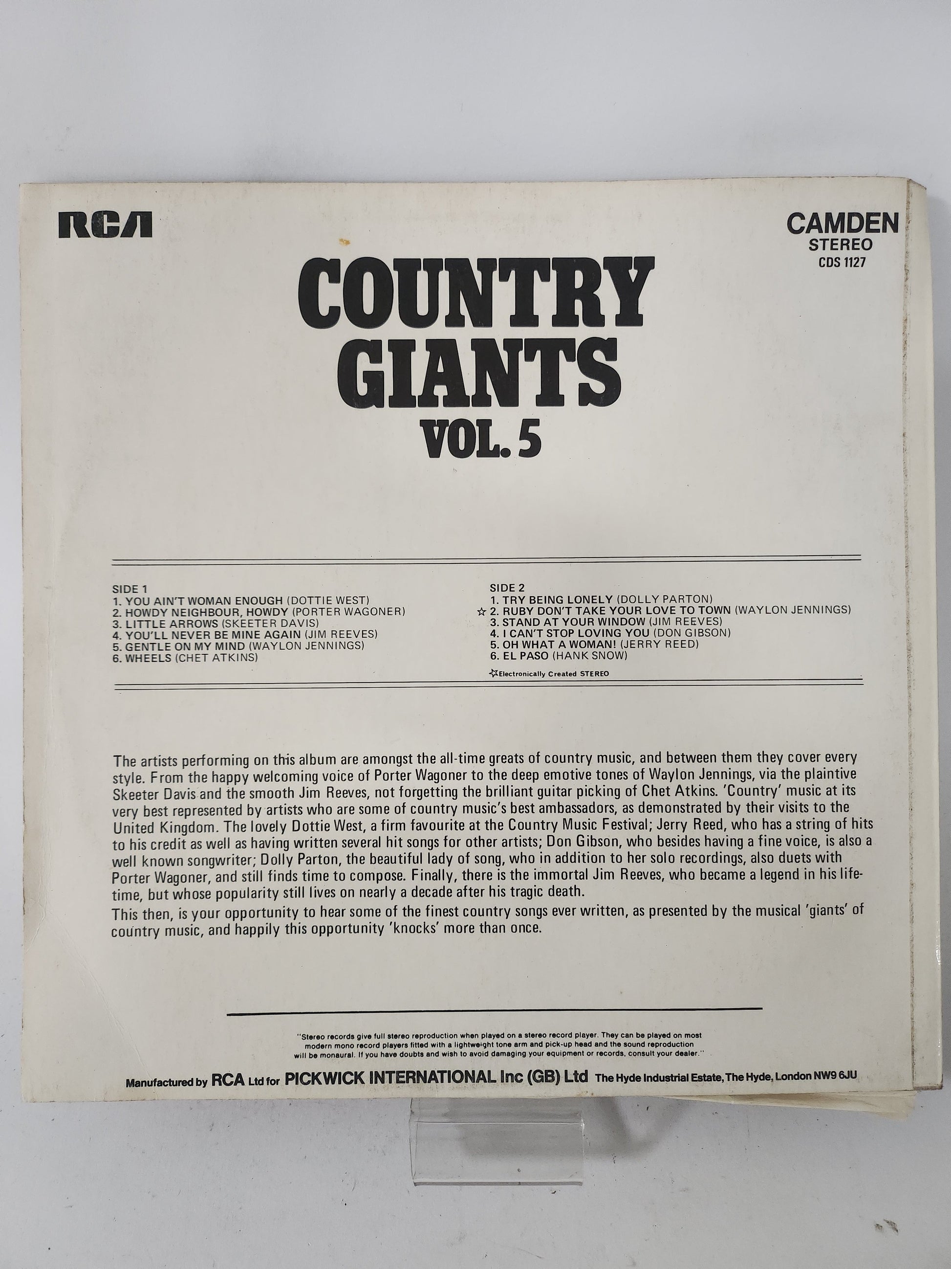 Country Giants Vol 5 LP Vinyl - Lp Vinyl