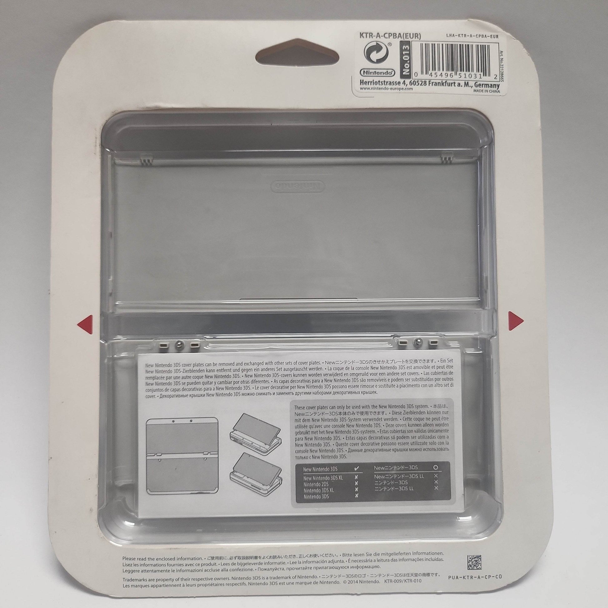 Cover Plates Blauw/Wit Nieuw Nintendo 3DS Geseald - Feniks Gameshop