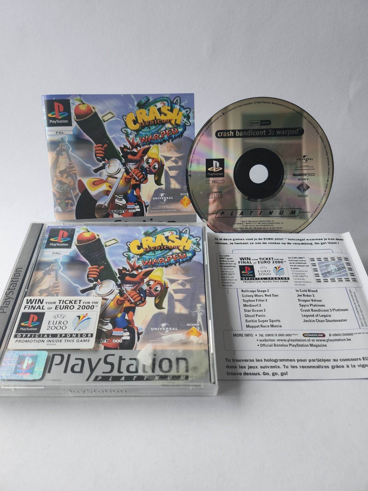 Crash Bandicoot 3 Warped Platinum Playstation 1 - Feniks Gameshop