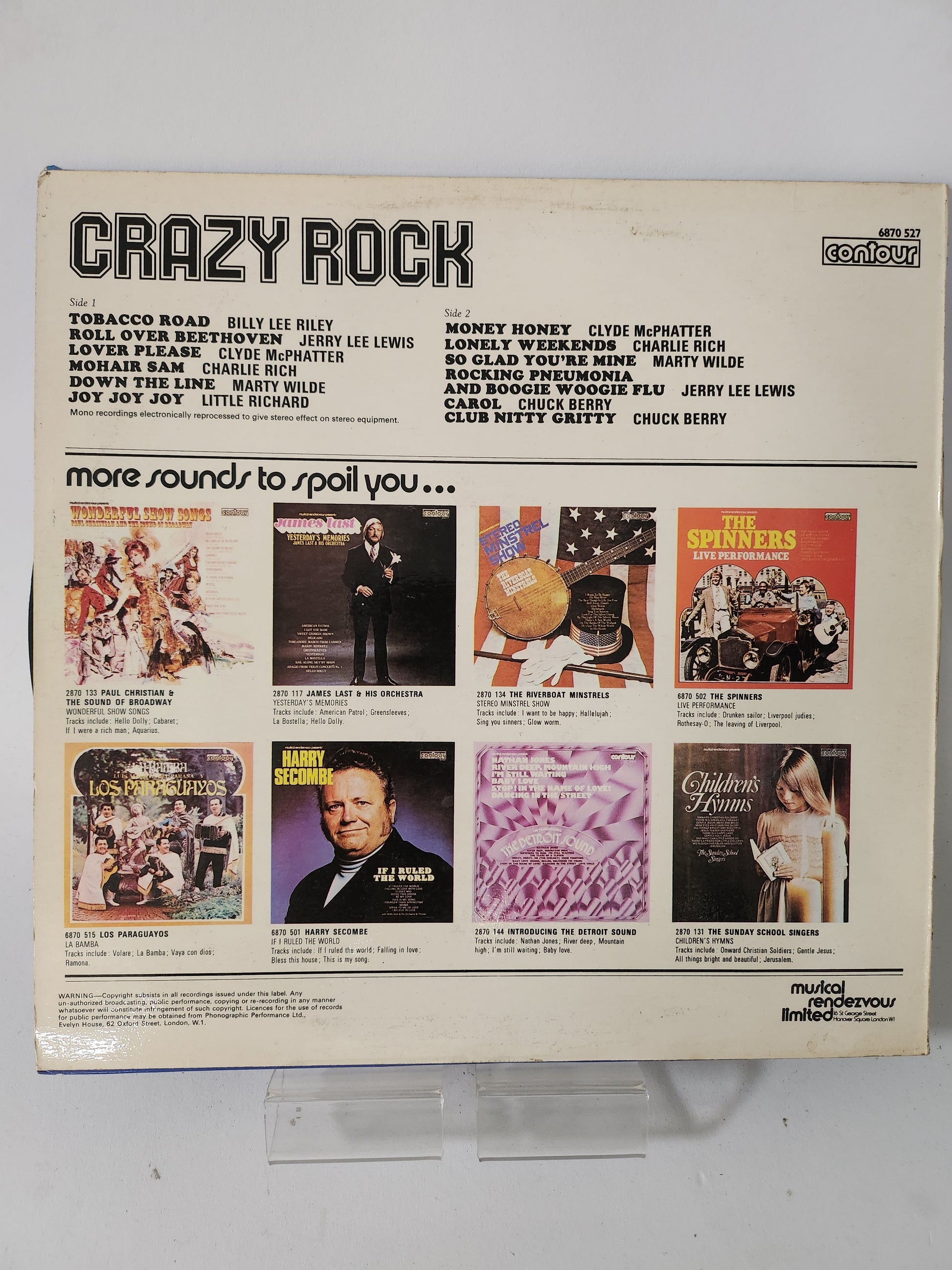 Crazy Rock LP Vinyl - Lp Vinyl