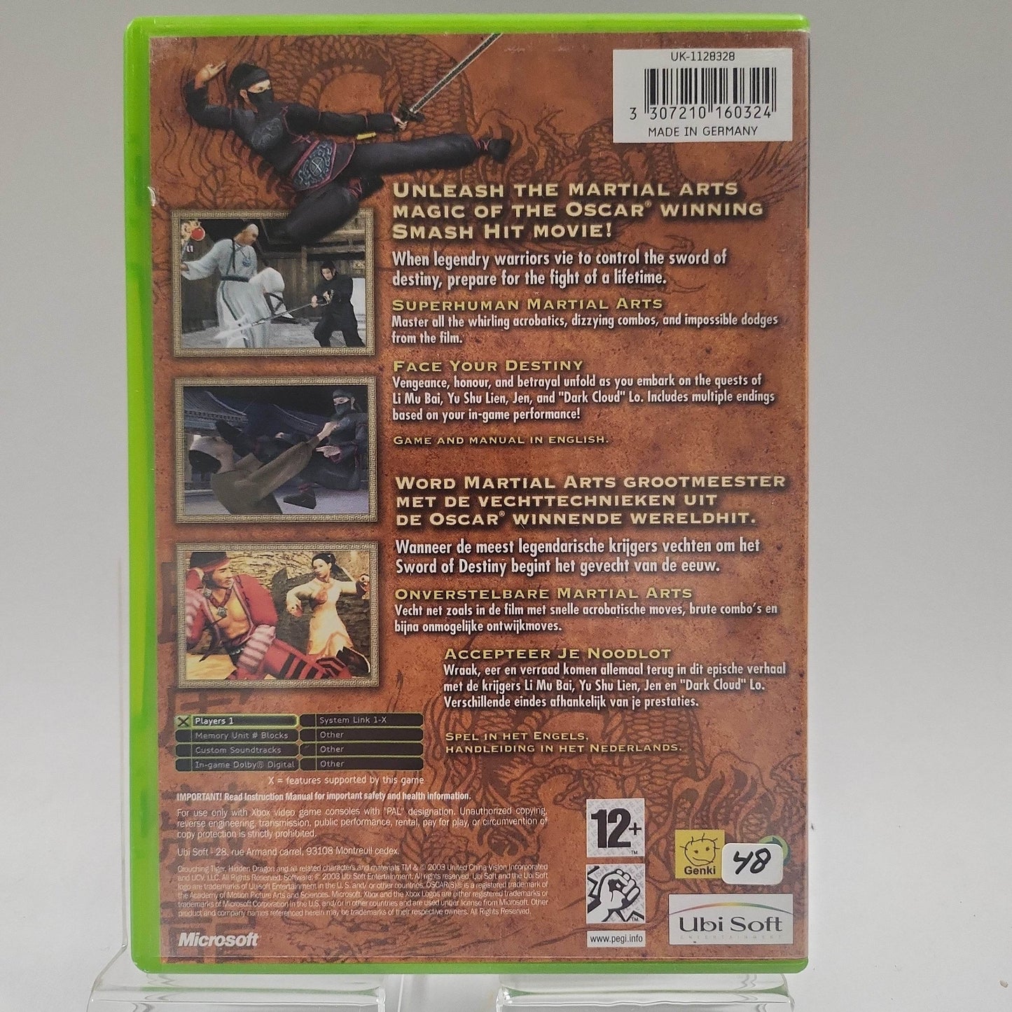 Crouching Tiger Hidden Dragon Xbox Original - Feniks Gameshop