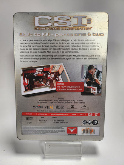 CSI: Built to Kill - Parts 1 & 2 Steelcase Dvd - Dvd Volwassenen