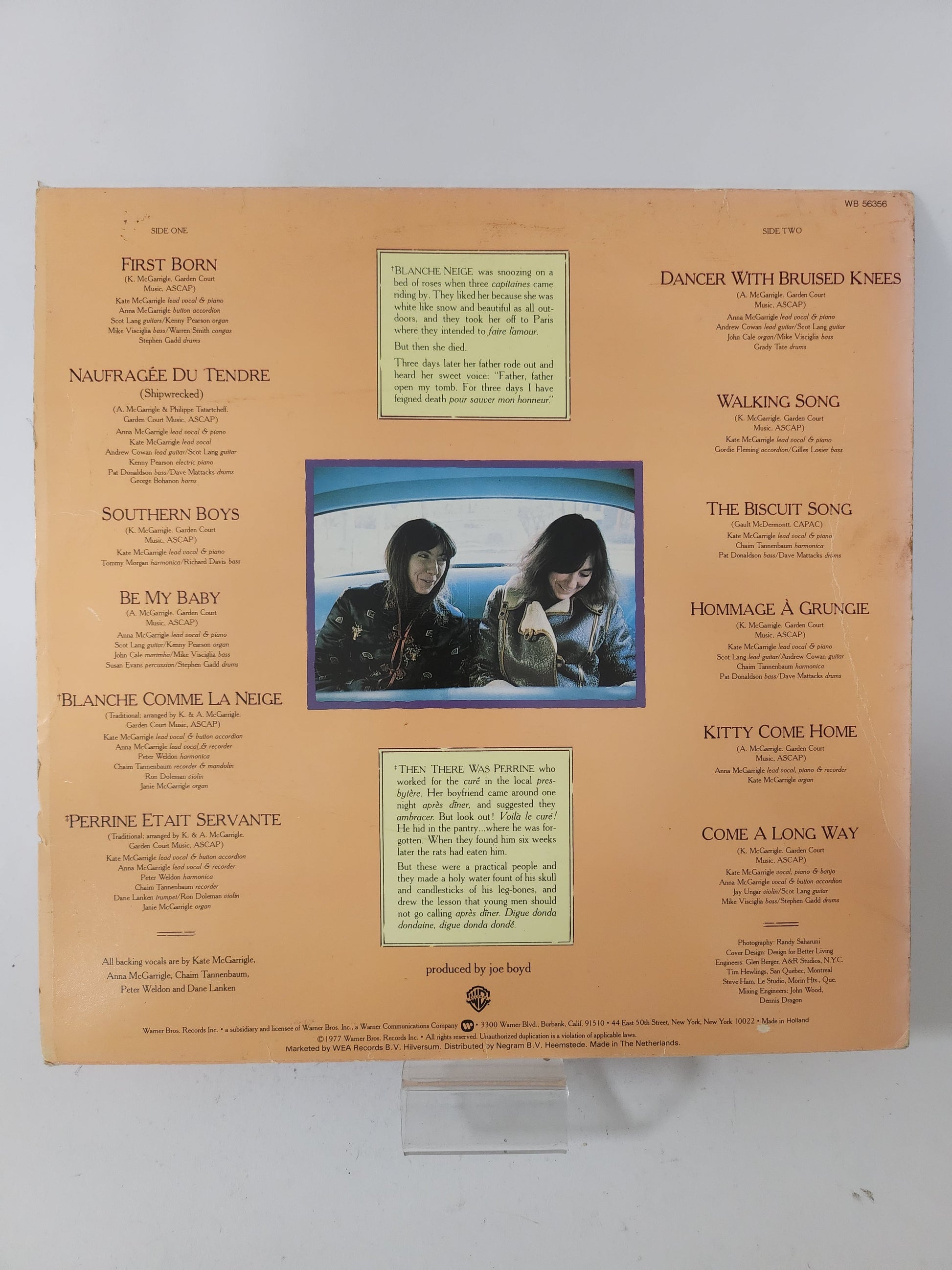 Dancer with Bruised Knees: Kate & Anna McGarrigle LP Vinyl - Lp Vinyl