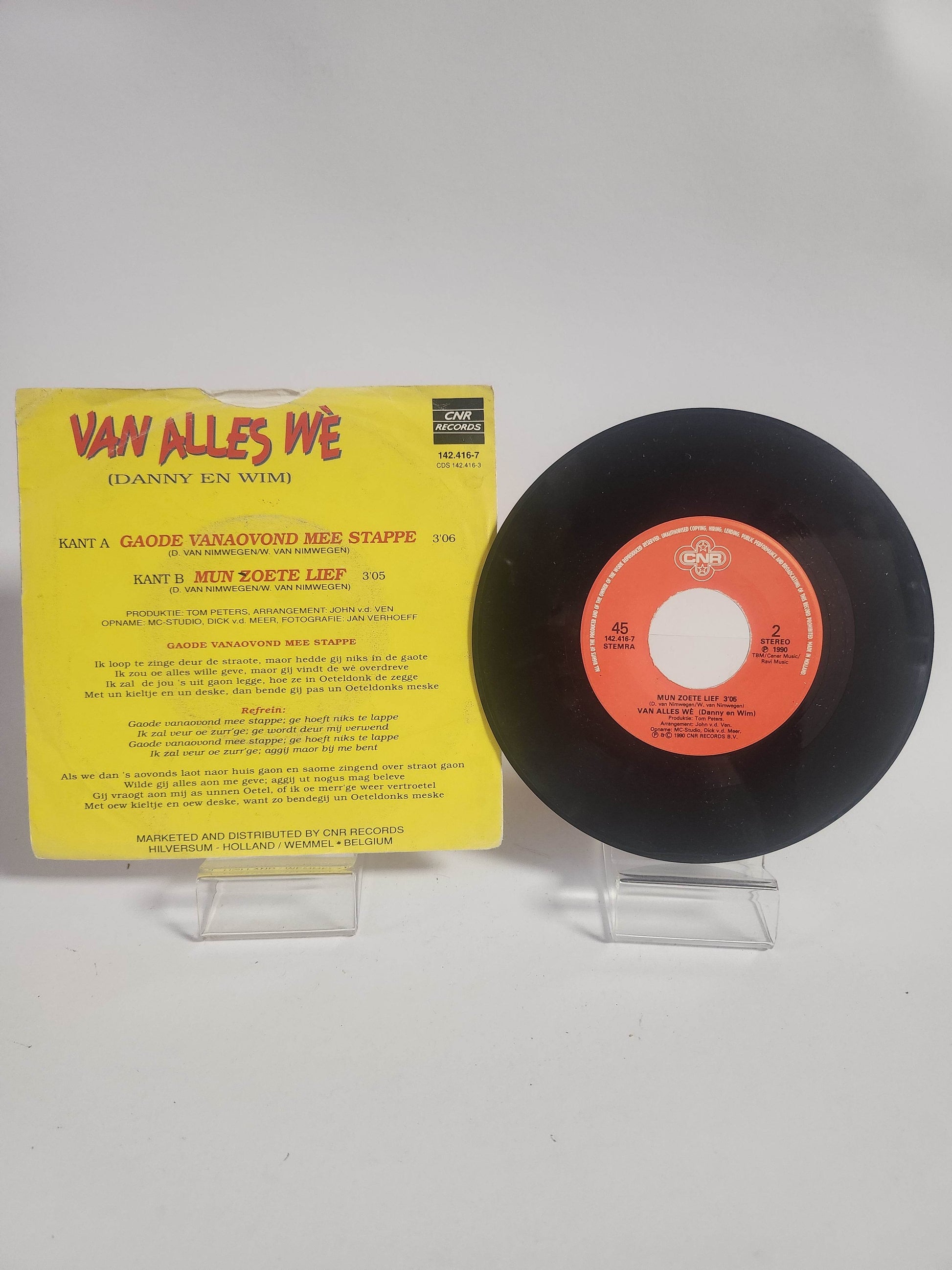 Danny en Wim: Van Alles Wé Single Vinyl - Feniks Gameshop