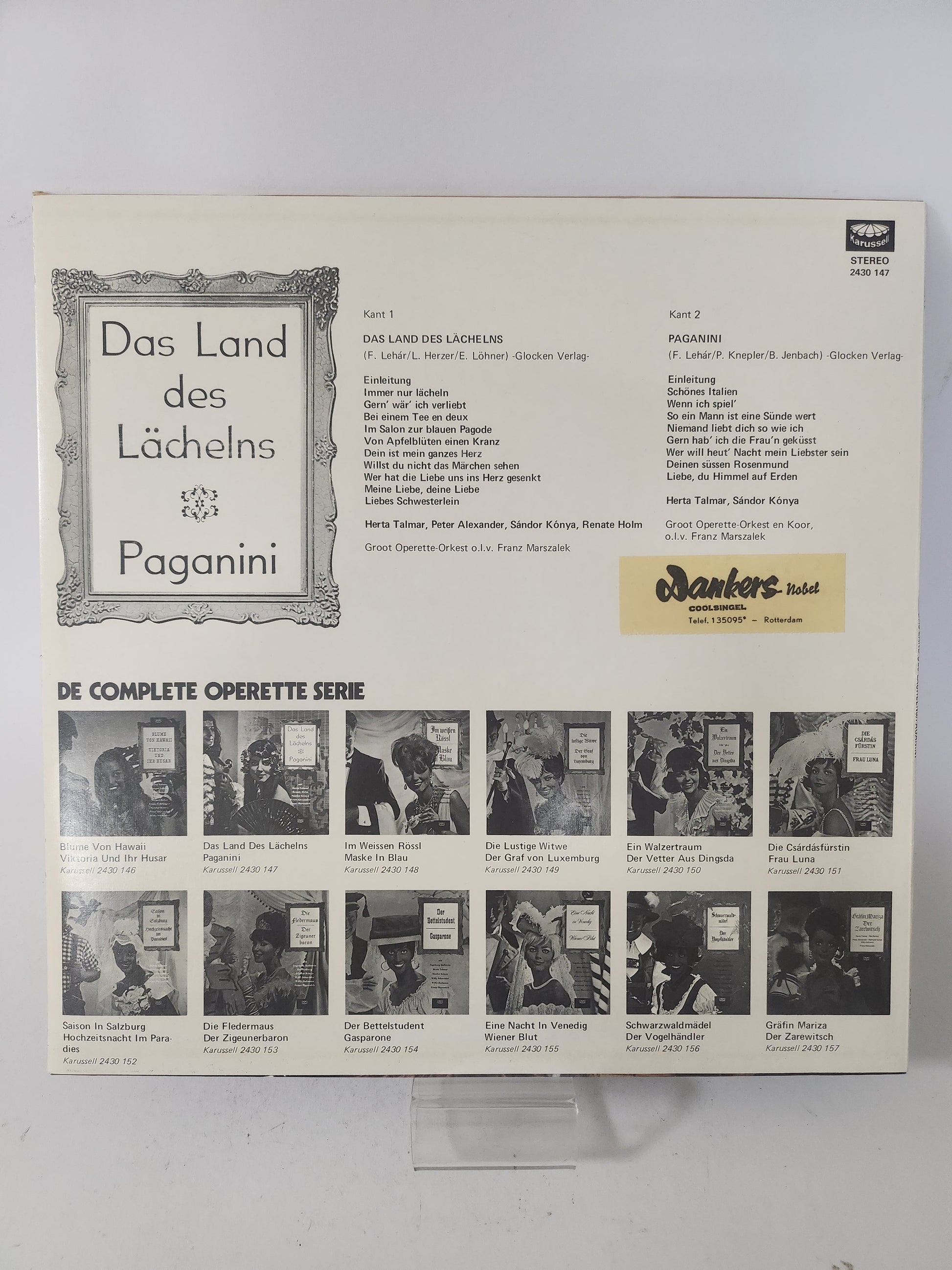 Das Land des Lächelns: Paganini LP Vinyl - Lp Vinyl