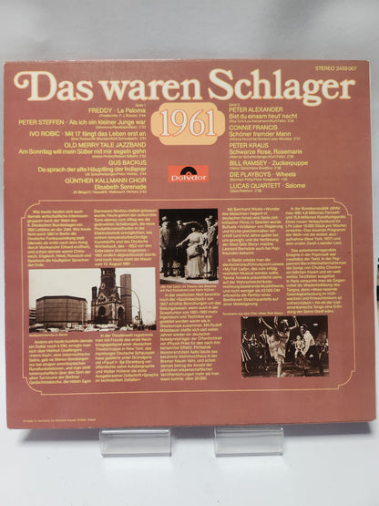Das Waren Schlager 1961 LP Vinyl - Lp Vinyl