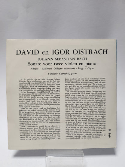 David en Igor Oistrach: Sonate voor 2 Violen en Piano Single Vinyl - Single Vinyl