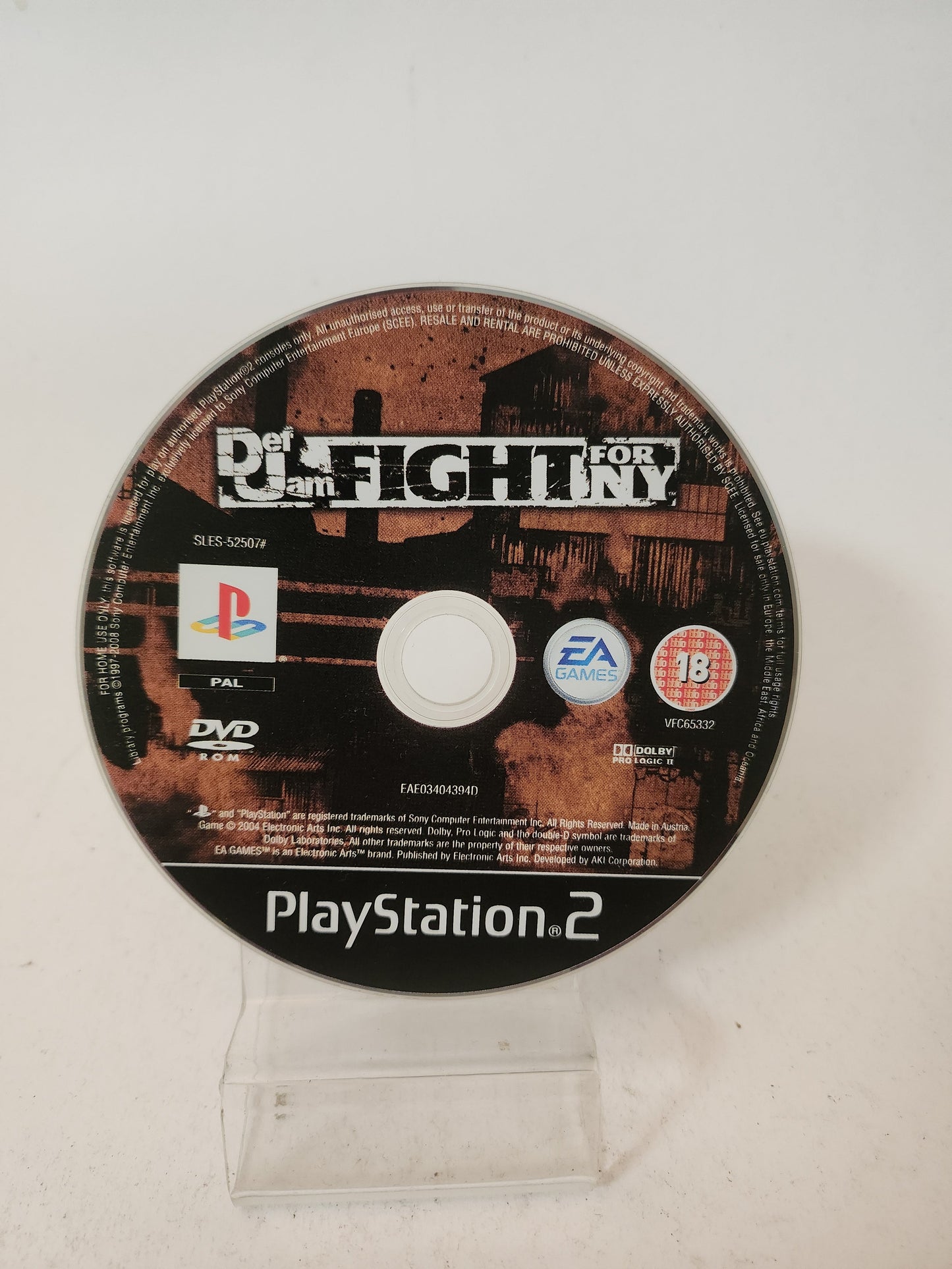 Def Jam Fight for NY (Disc Only) PlayStation 2 - Playstation 2 Games