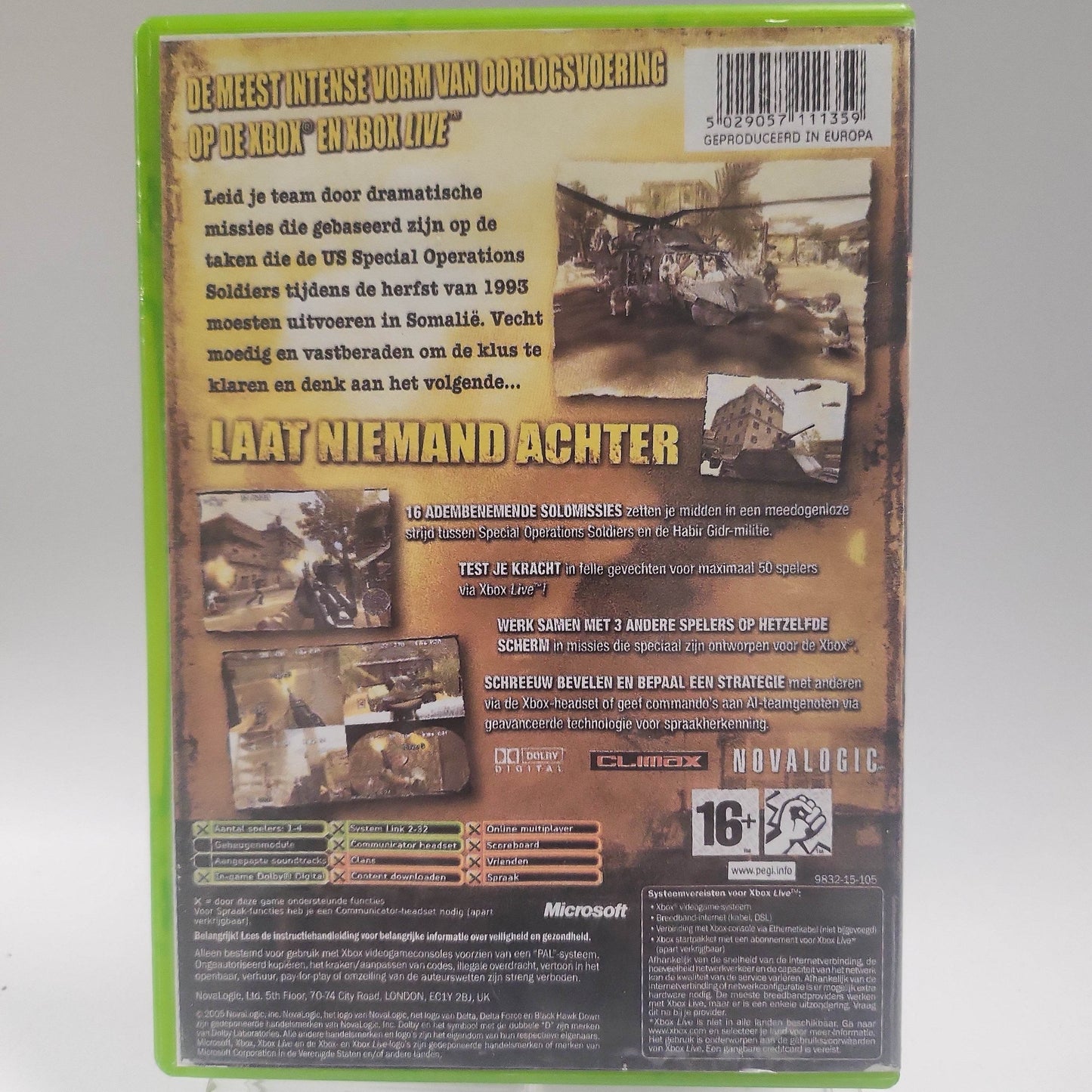Delta Force Black Hawk Down (Copy Cover) Xbox Original - Feniks Gameshop