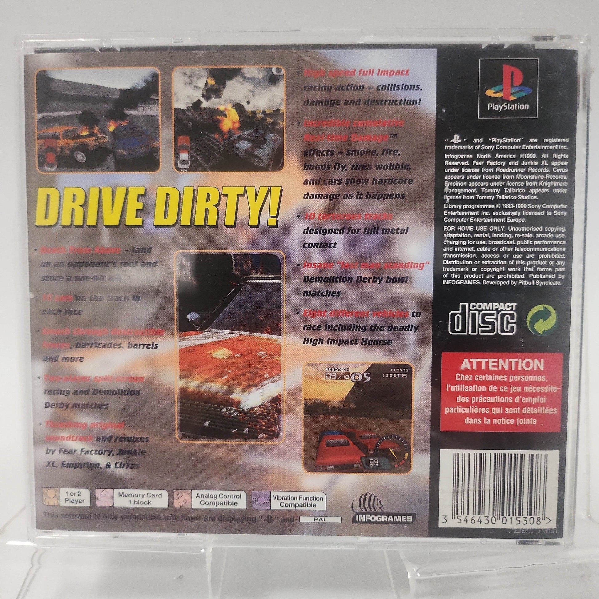 Demolition Racer (No book, only backcover) PlayStation 1 - Feniks Gameshop