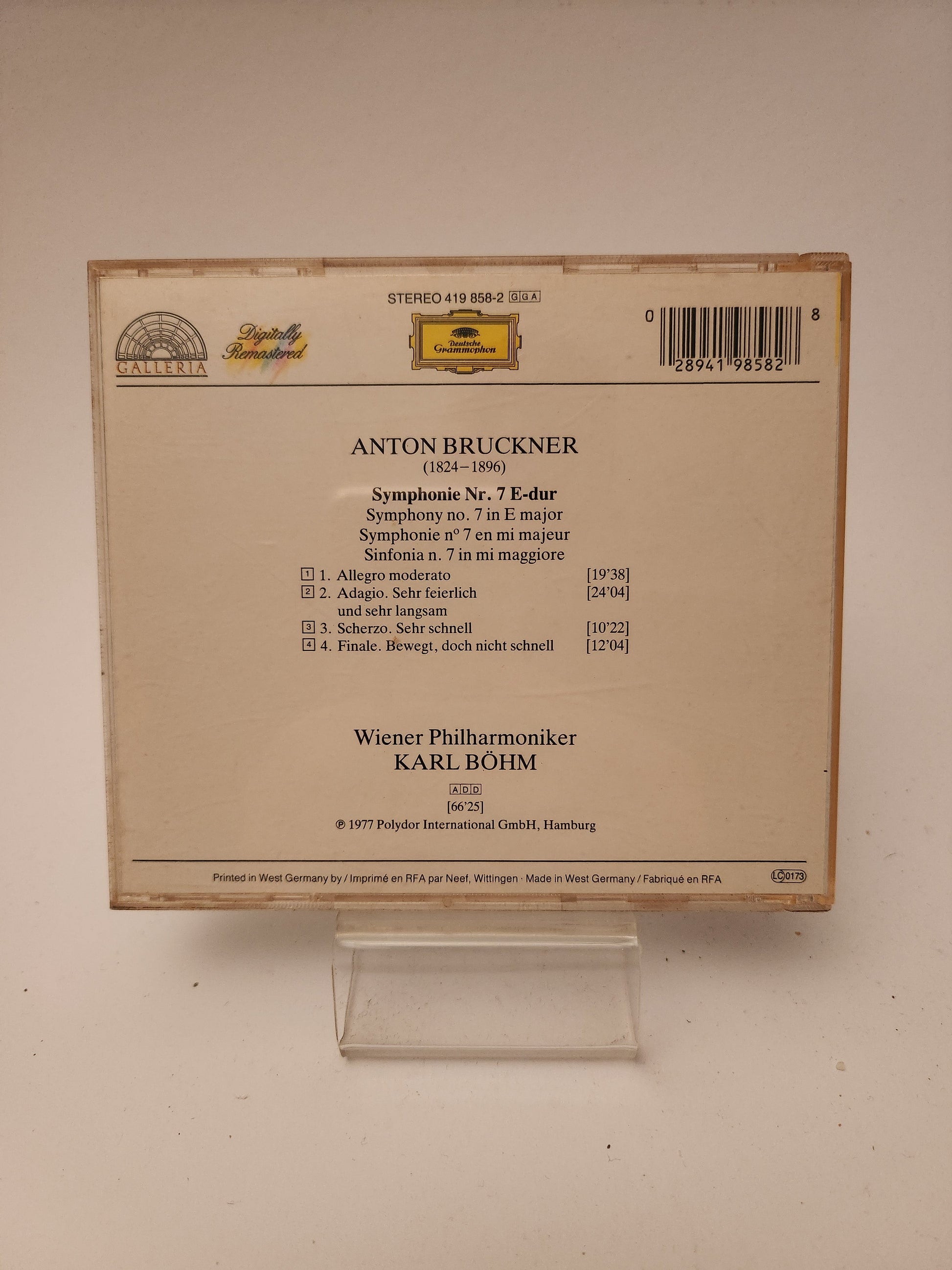 Deutsche Grammophon: Anton Bruckner Symphonie No 7 CD - Cd