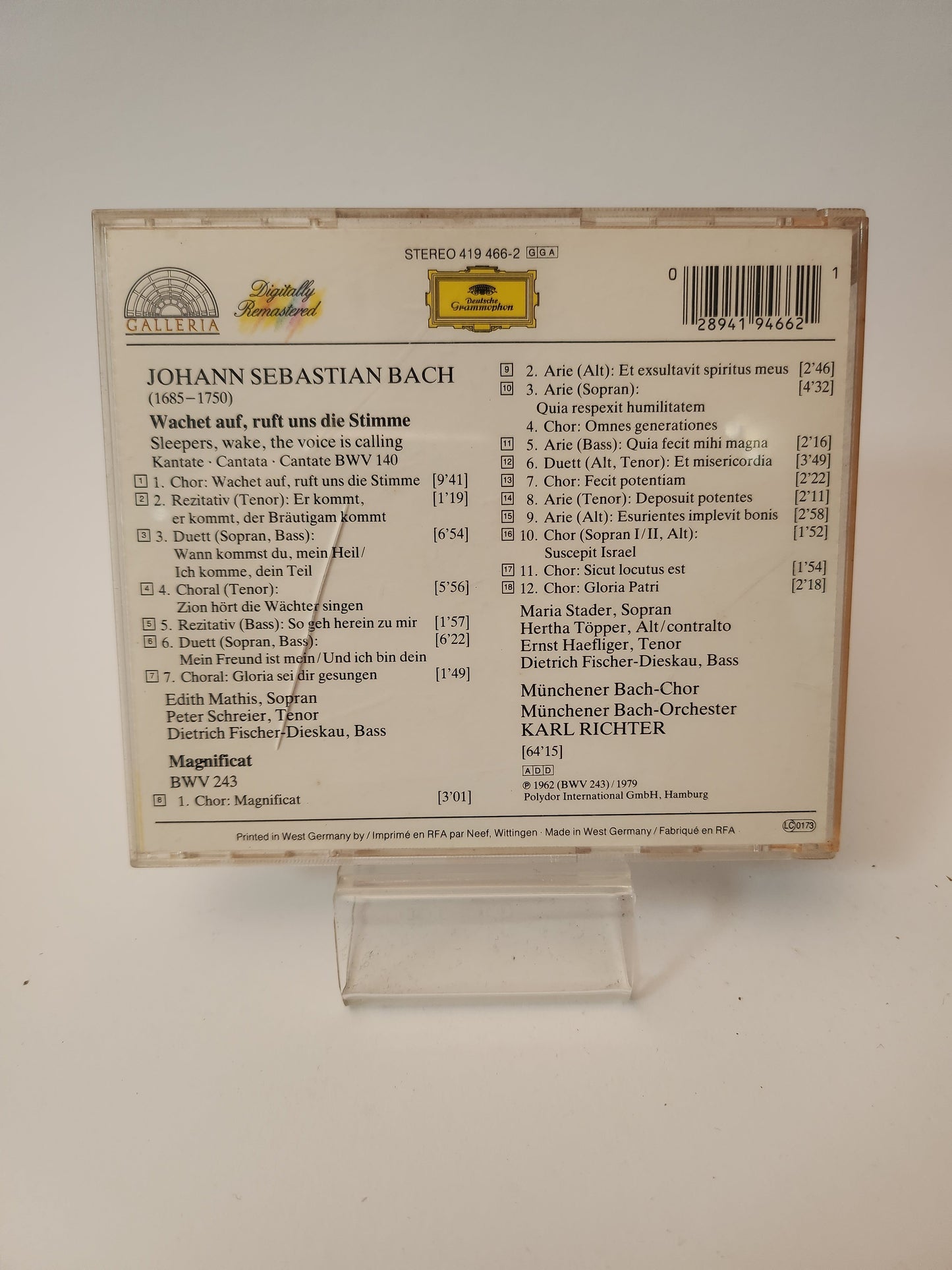 Deutsche Grammophon: Bach Wachet auf Ruft Uns die Stimme CD - Cd