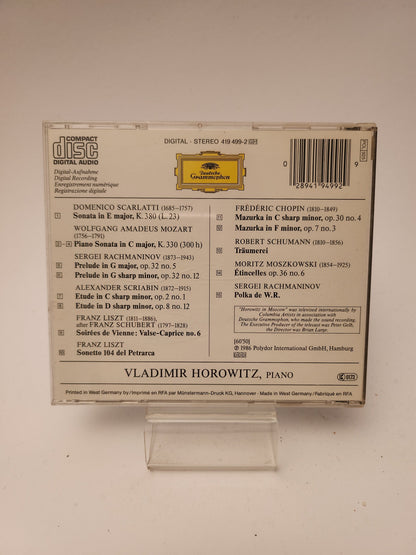 Deutsche Grammophon: Horowitz in Moscow CD - Cd