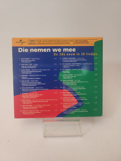 Die nemen We Mee: de 20ste Eeuw in 20 Liedjes CD - Cd