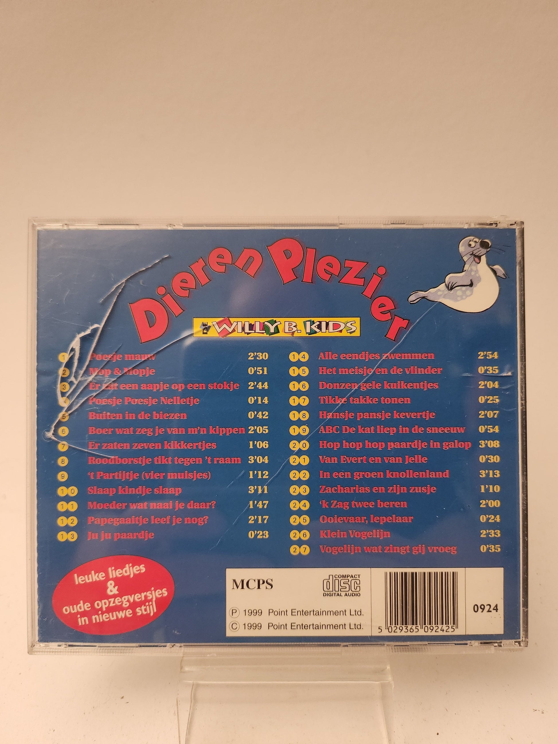 Dieren Plezier: De Leukste Dierenliedjes en Opzegversjes CD - Cd