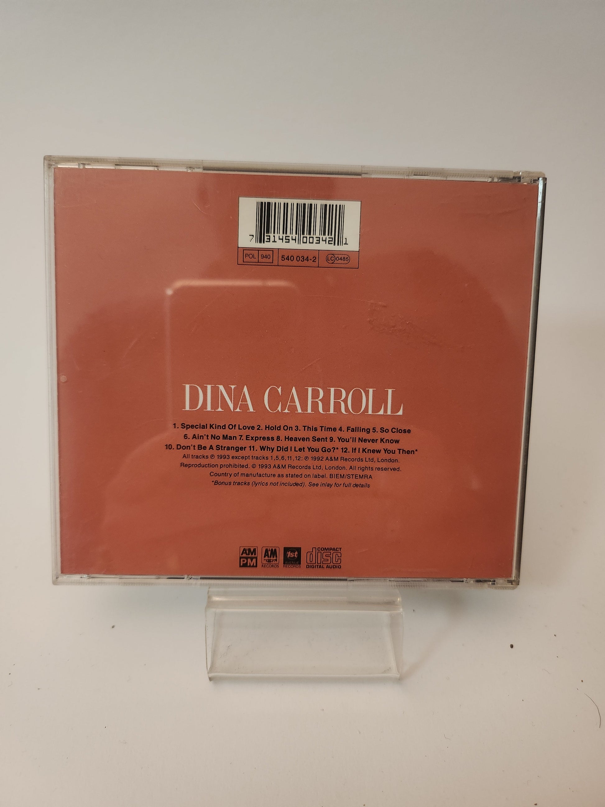 Dina Carroll: So Close CD - Cd