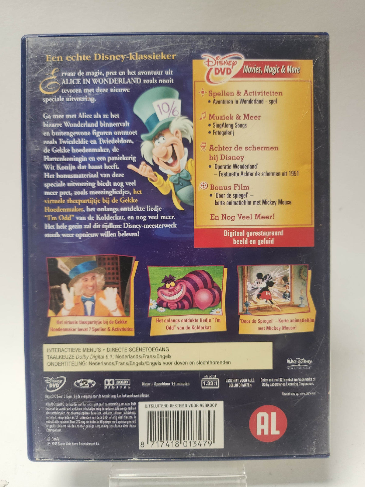 Disney Alice in Wonderland DVD Kids - Feniks Gameshop