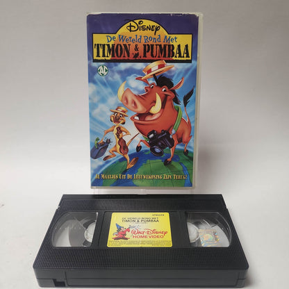 Disney de Wereld Rond met Timon & Pumbaa VHS - Feniks Gameshop
