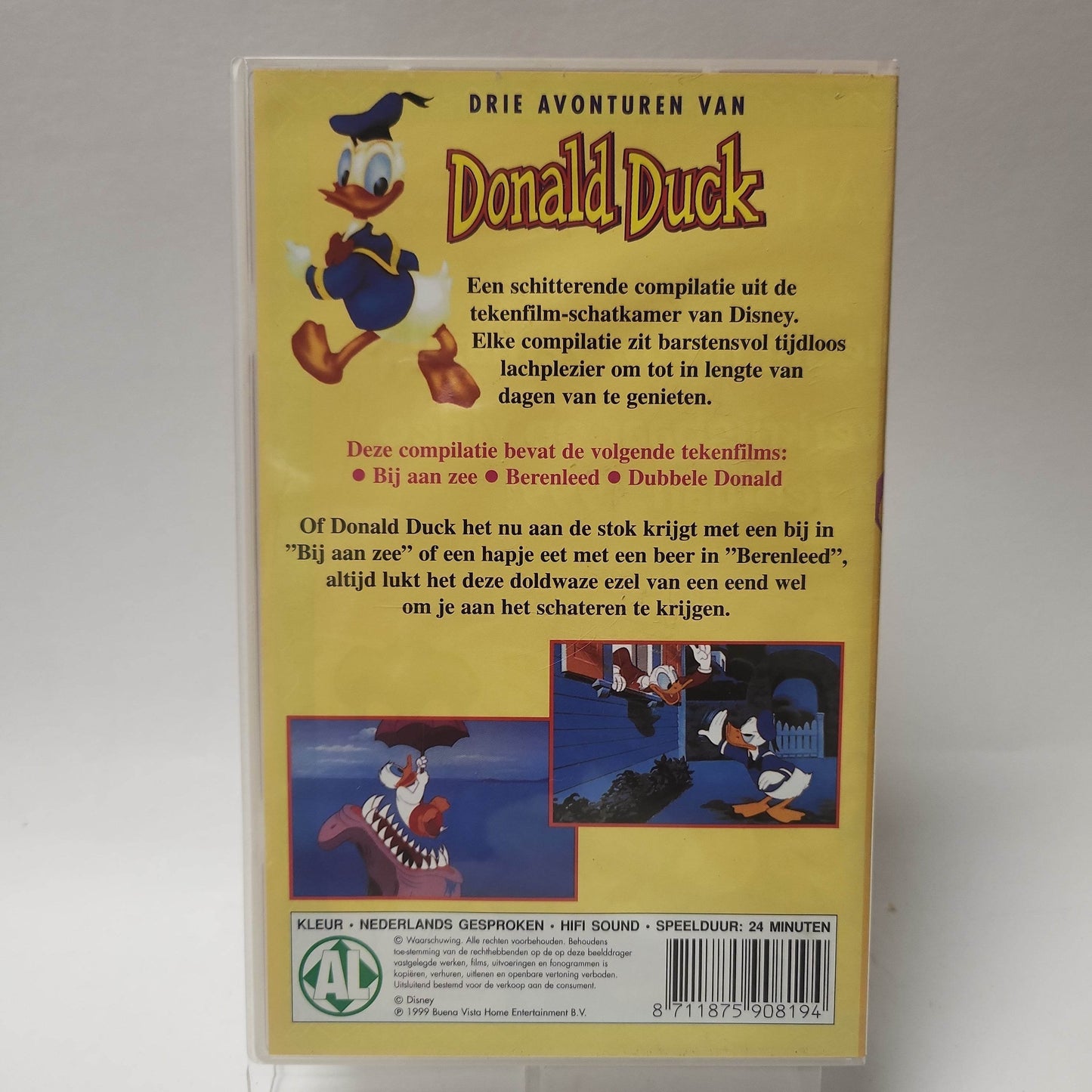 Disney Drie Avonturen van Donald Duck VHS - Feniks Gameshop
