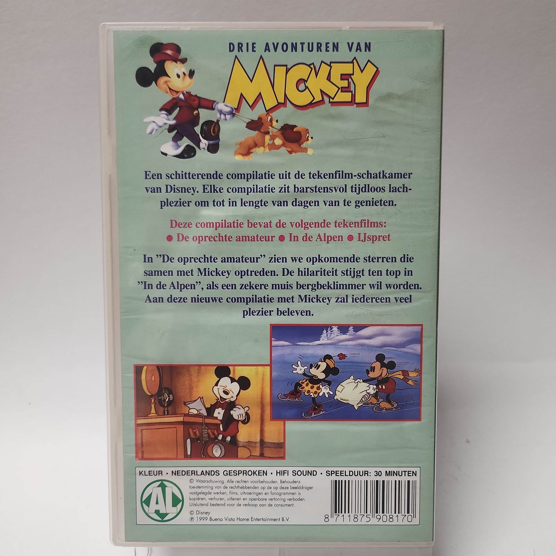Disney Drie Avonturen van Mickey VHS - Feniks Gameshop