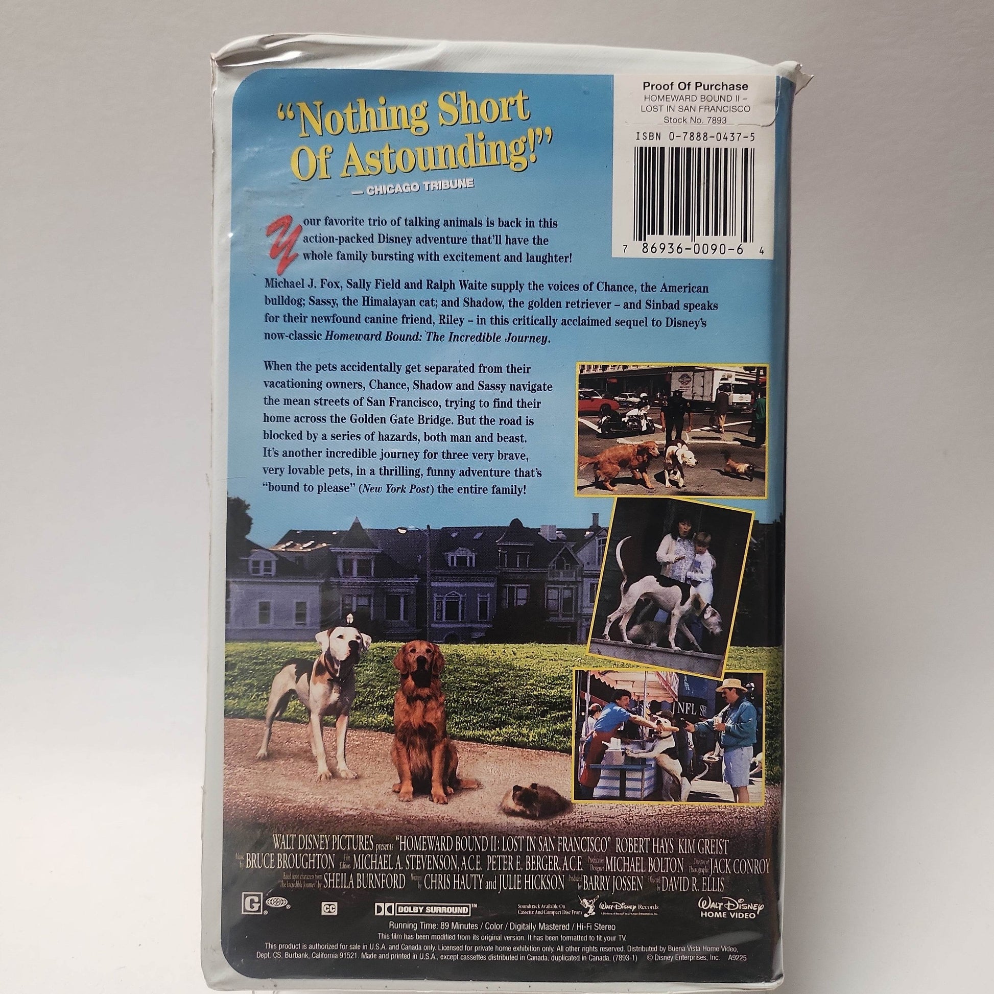 Disney Homeward Bound II Lost in San Francisco VHS - Feniks Gameshop