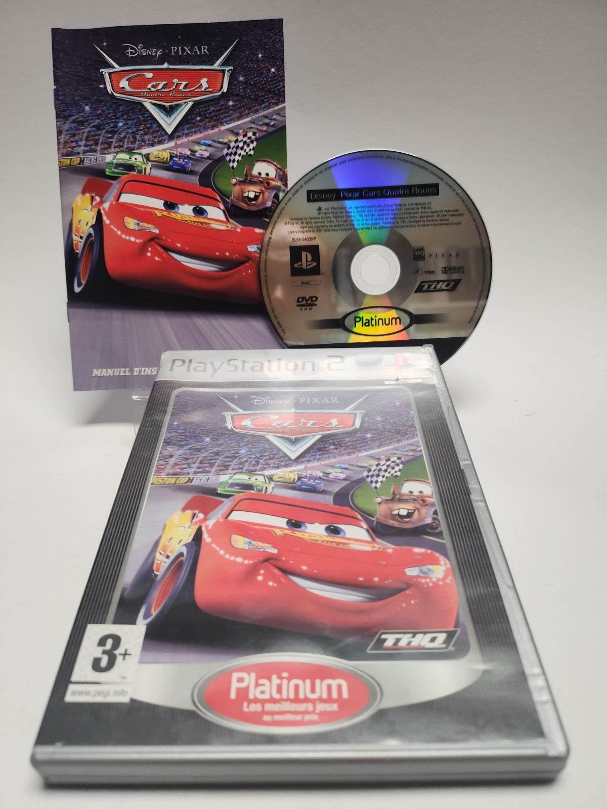 Disney Pixar Cars Quatre Roues Platinum Playstation 2 - Feniks Gameshop