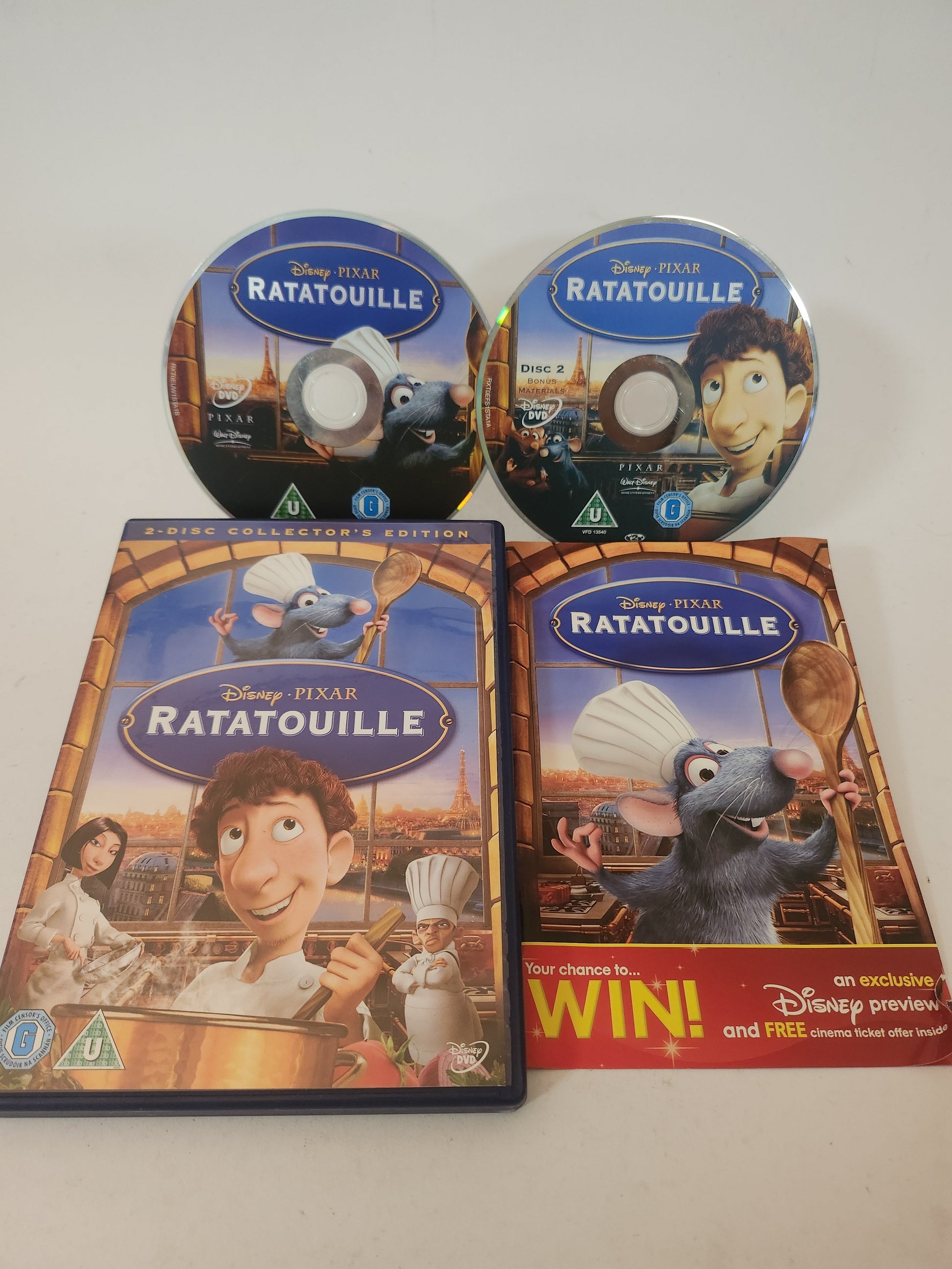 Disney Pixar Ratatouille 2 disc Collector’s Edition Dvd Kids - Dvd kids