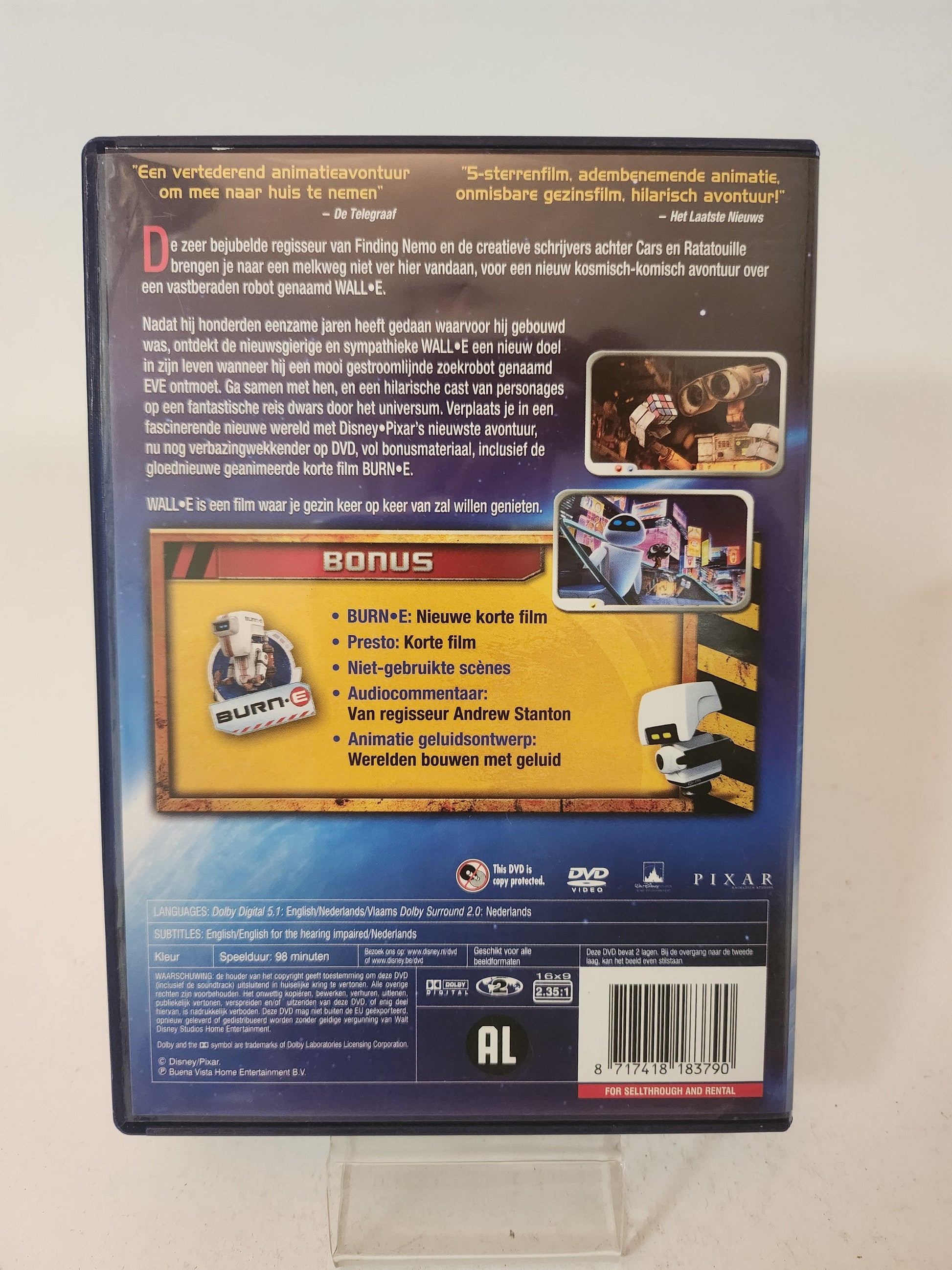 Disney Pixar Wall-E Dvd Kids - Dvd Muziek