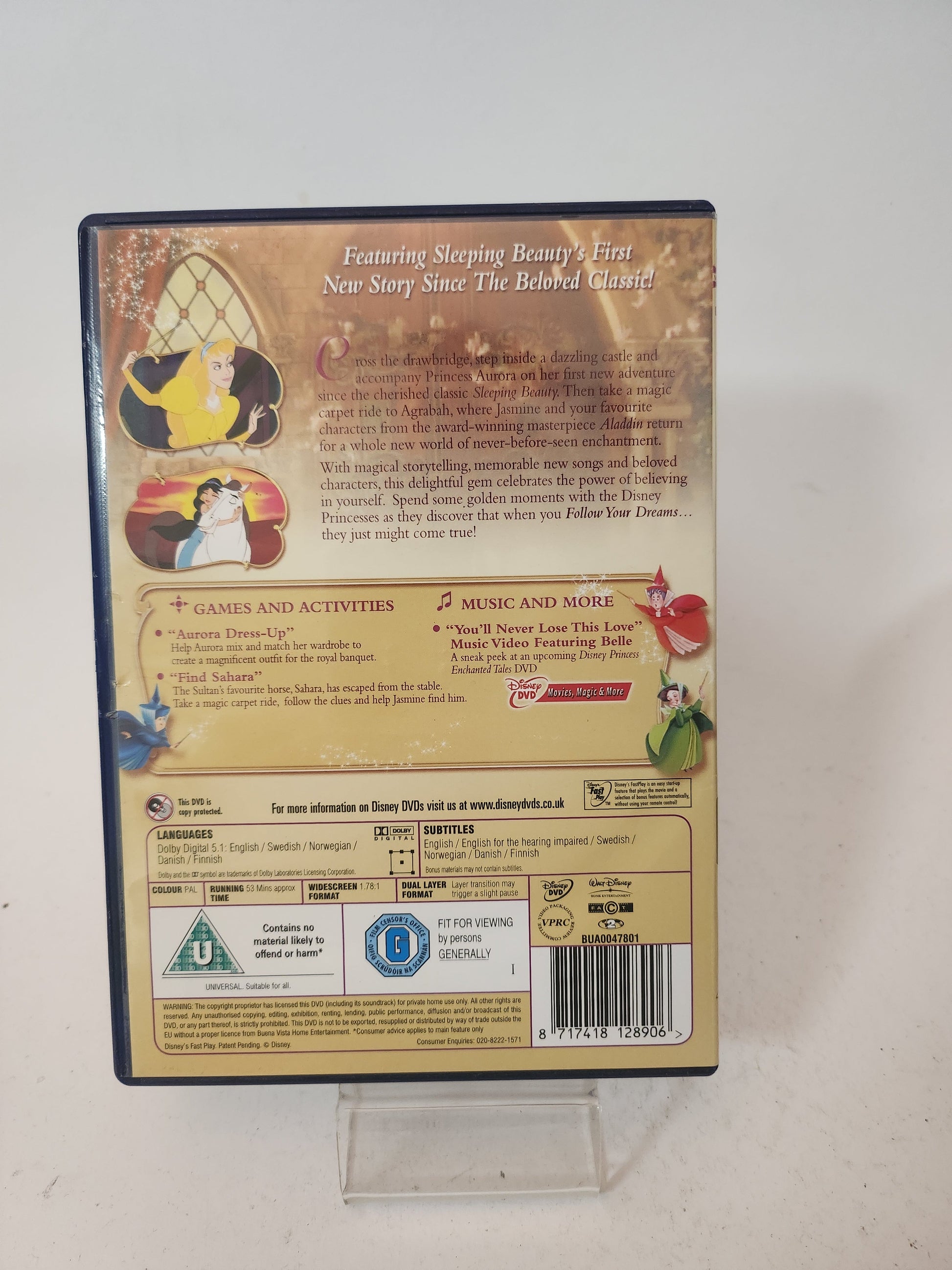 Disney Princess Enchanted Tales: Follow Your Dreams Dvd Kids - Dvd kids