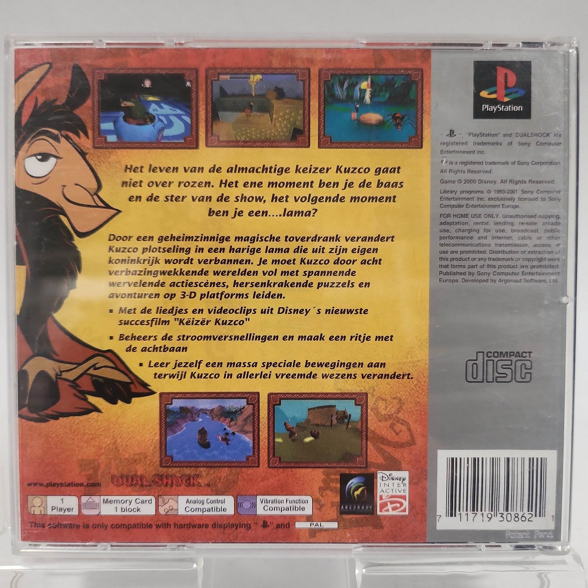 Disney's Keizer Kuzco Platinum Playstation 1 - Feniks Gameshop
