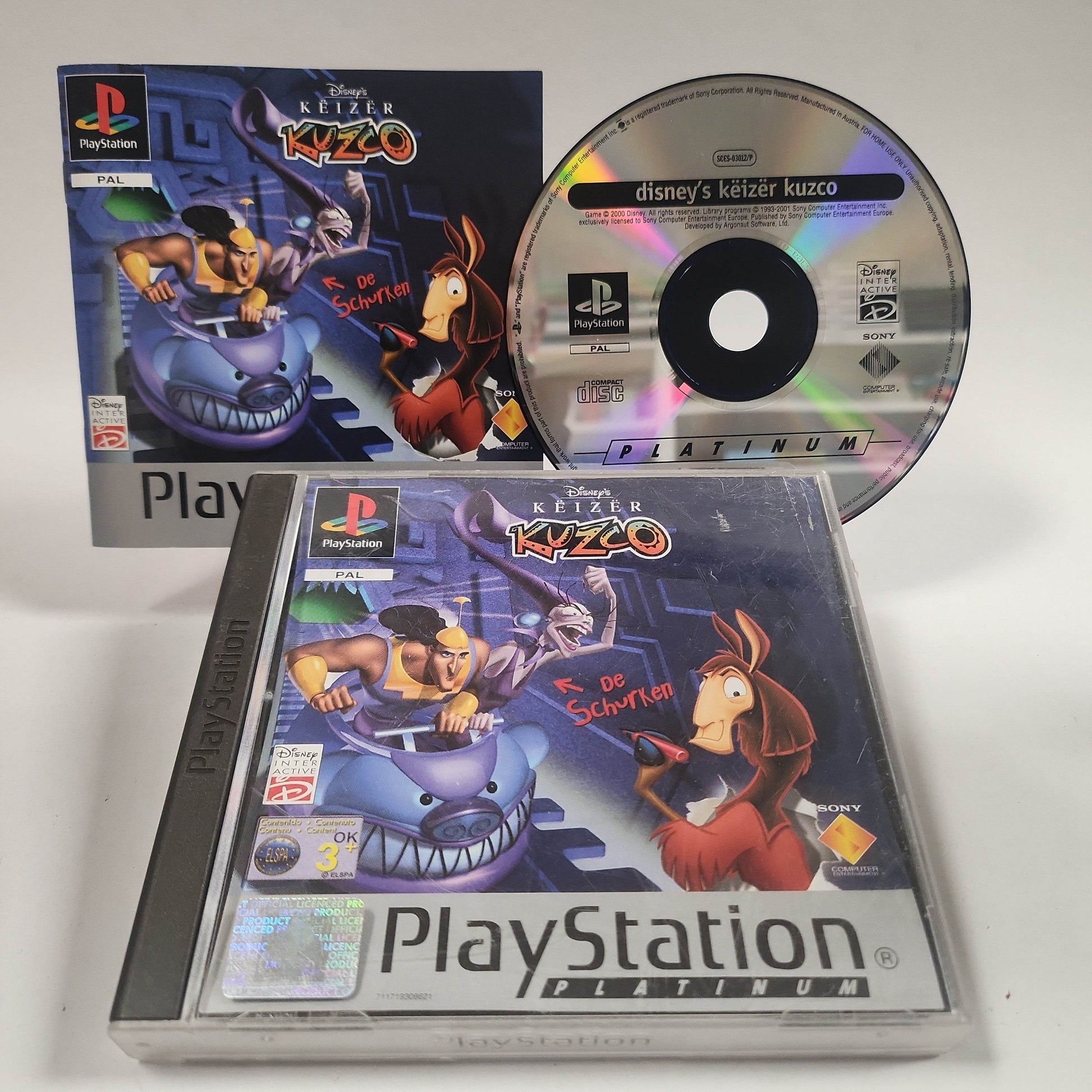 Disney's Keizer Kuzco Platinum Playstation 1 - Feniks Gameshop