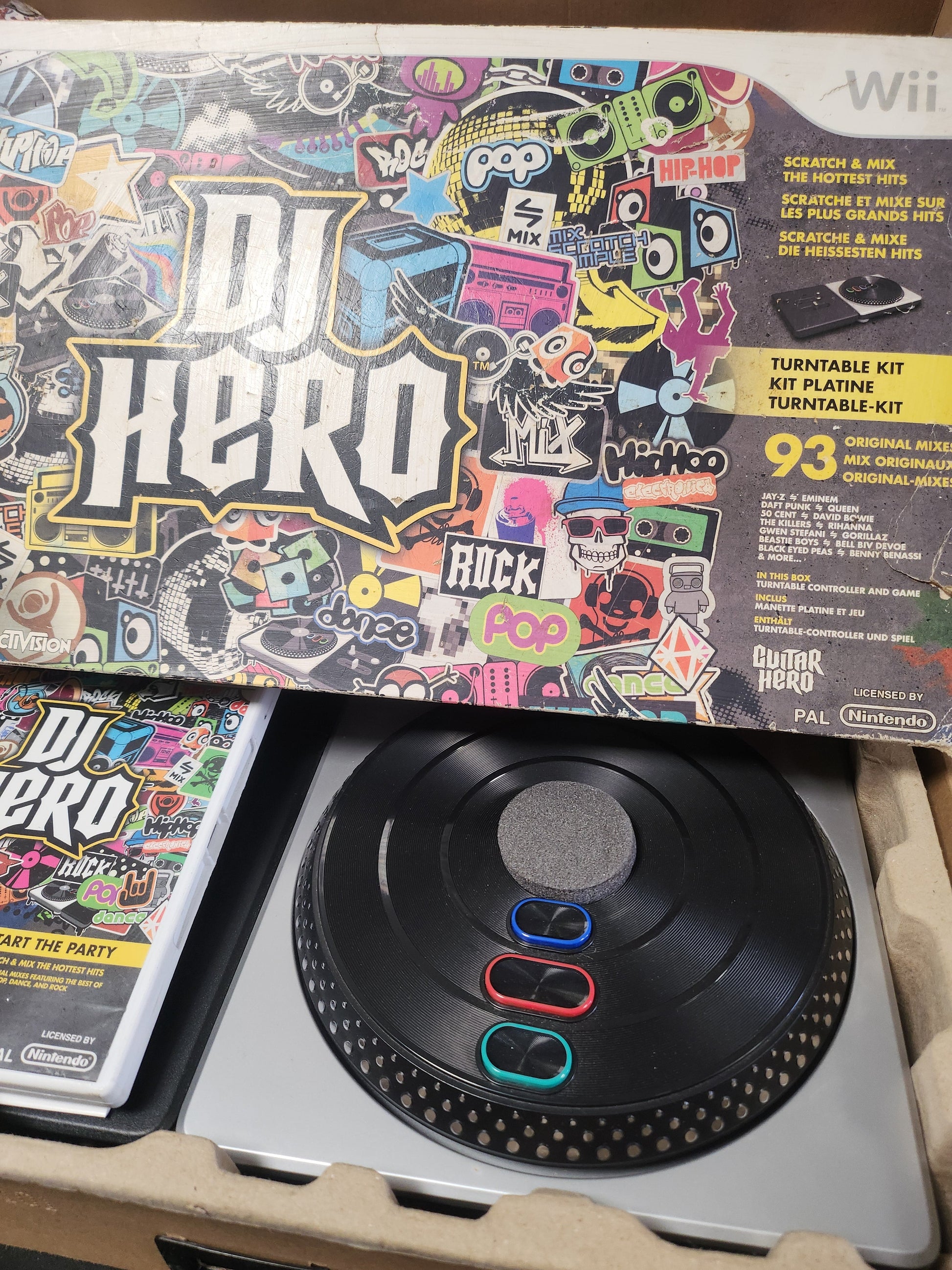 DJ Hero Draaitafel Boxed Nintendo Wii - Nintendo Wii Games