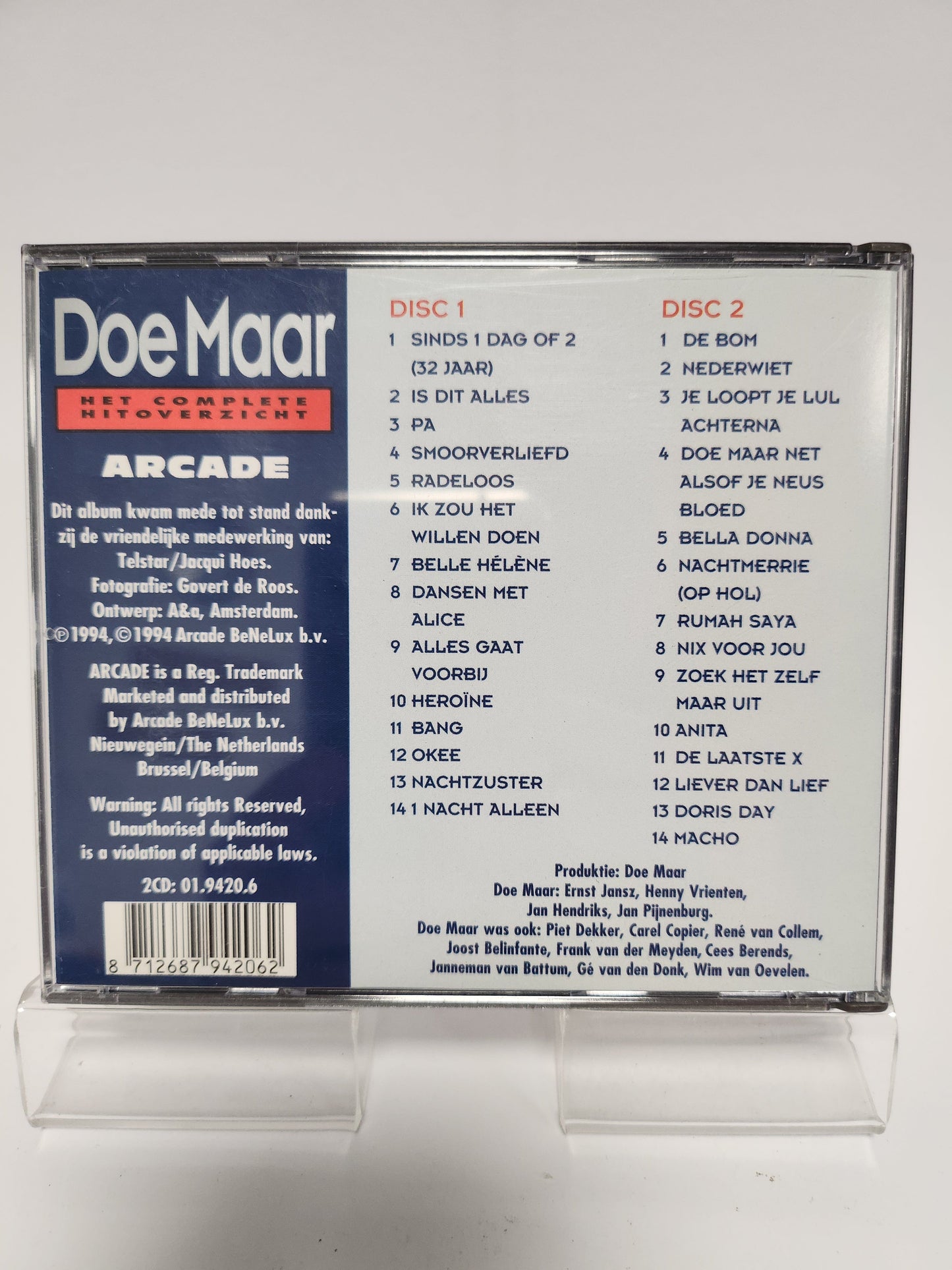 Doe Maar: het Complete Overzicht CD - Cd