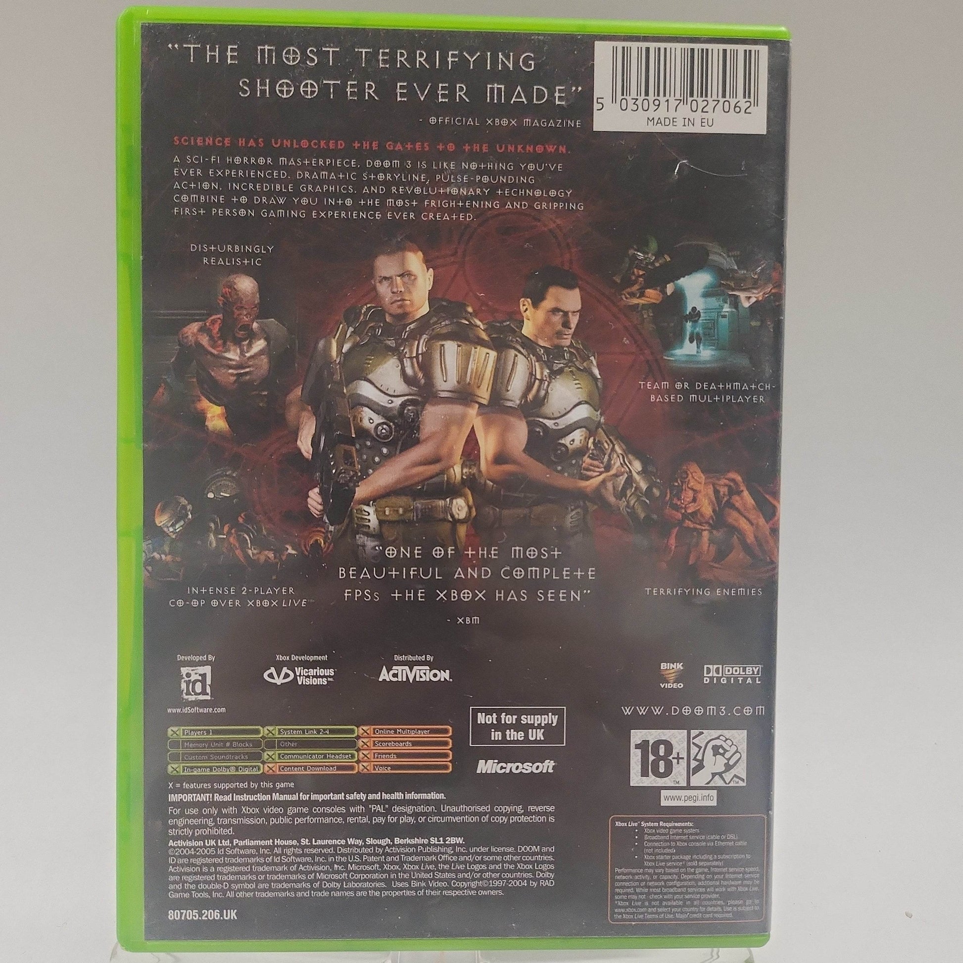 Doom 3 Xbox Original - Feniks Gameshop