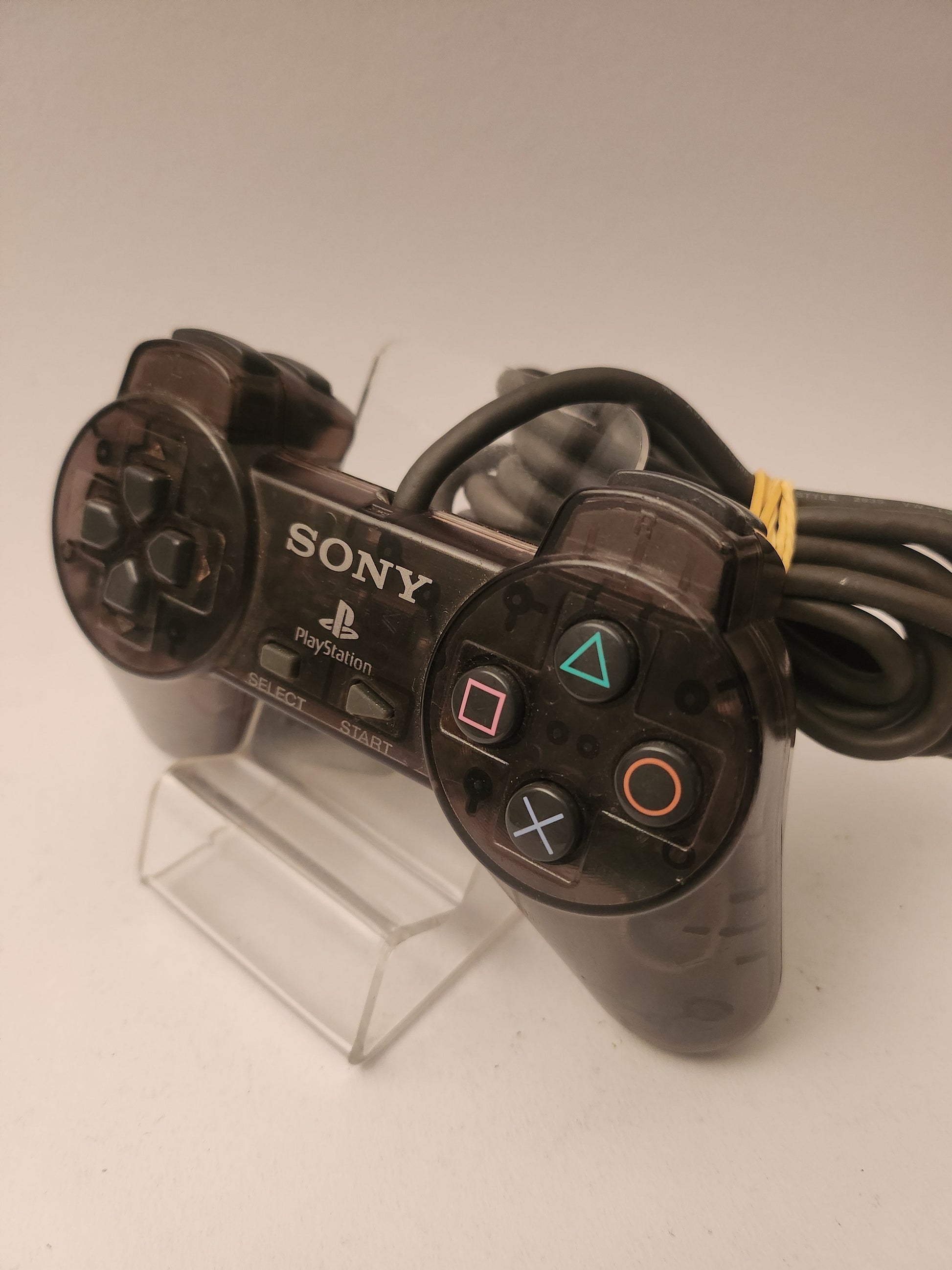 Doorzichtige Zwarte Orginele Sony Controller Playstation 1 - Playstation 1 Accessoires