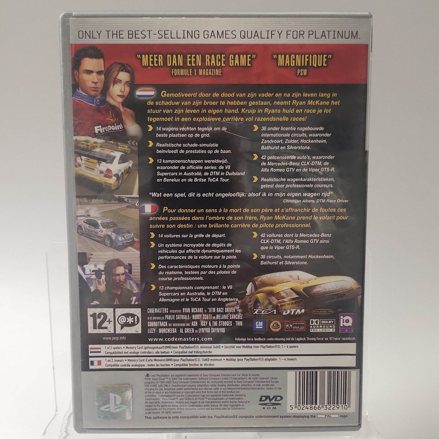 DTM Race Driver Platinum Playstation 2 - Feniks Gameshop